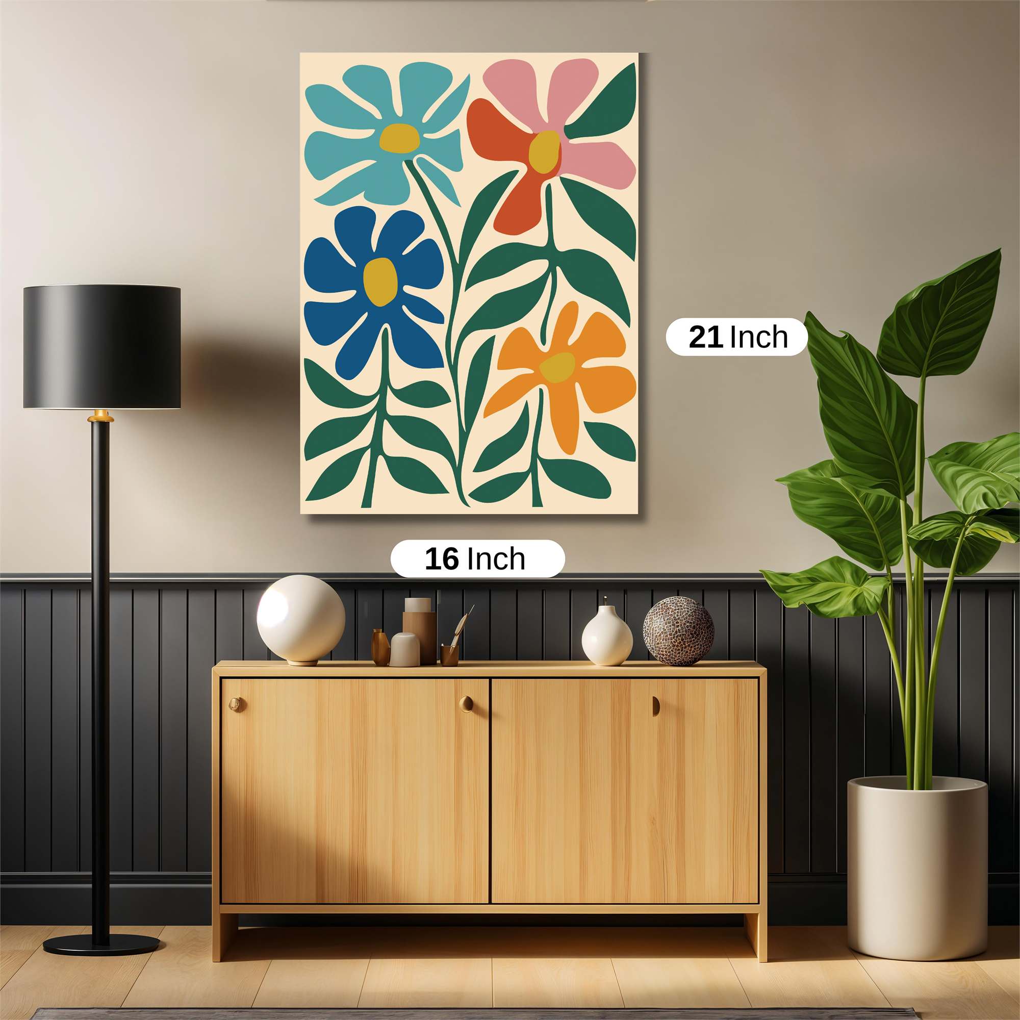 Floral Fiesta Safe Wall Magnetic / M