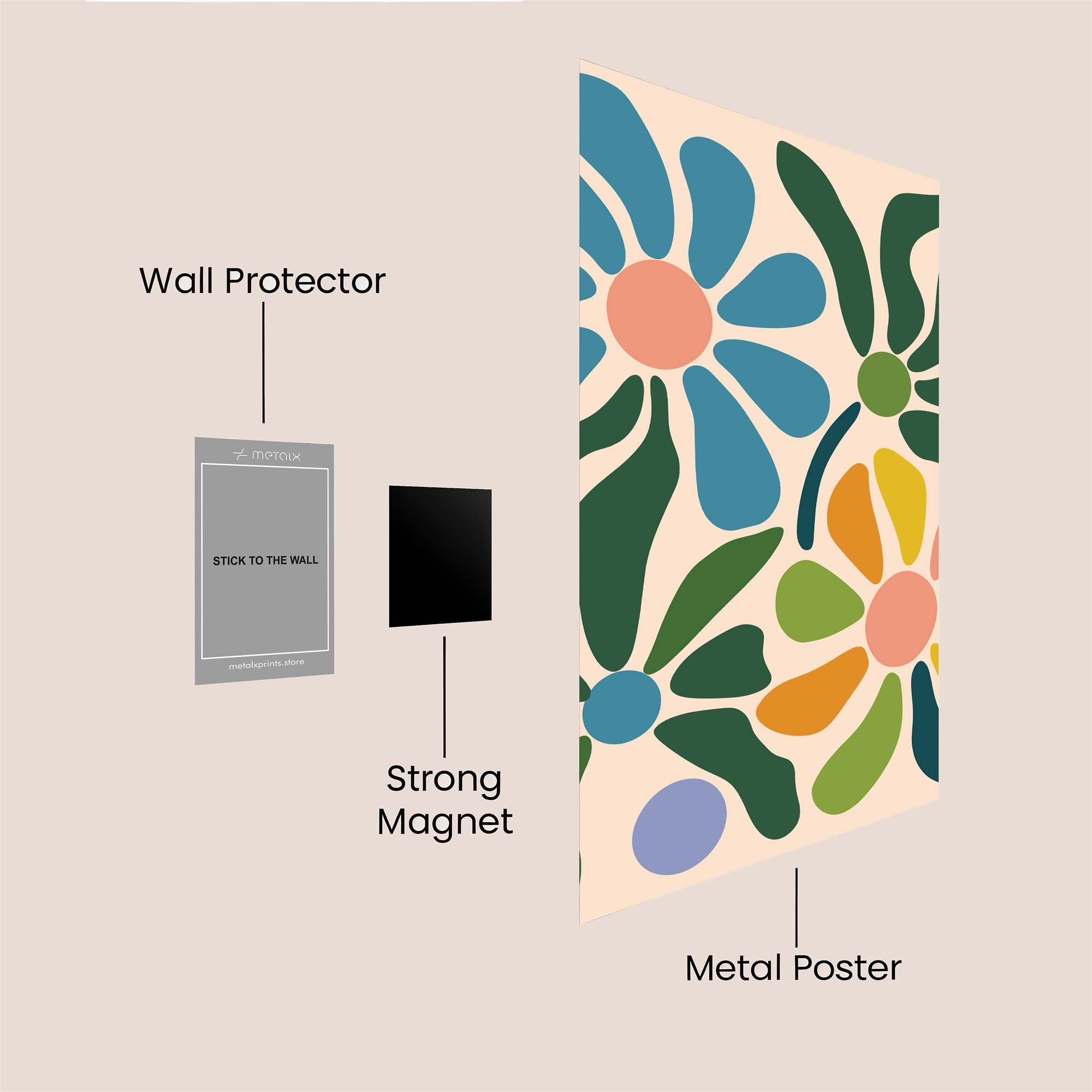 Floral Bliss Safe Wall Magnetic / M