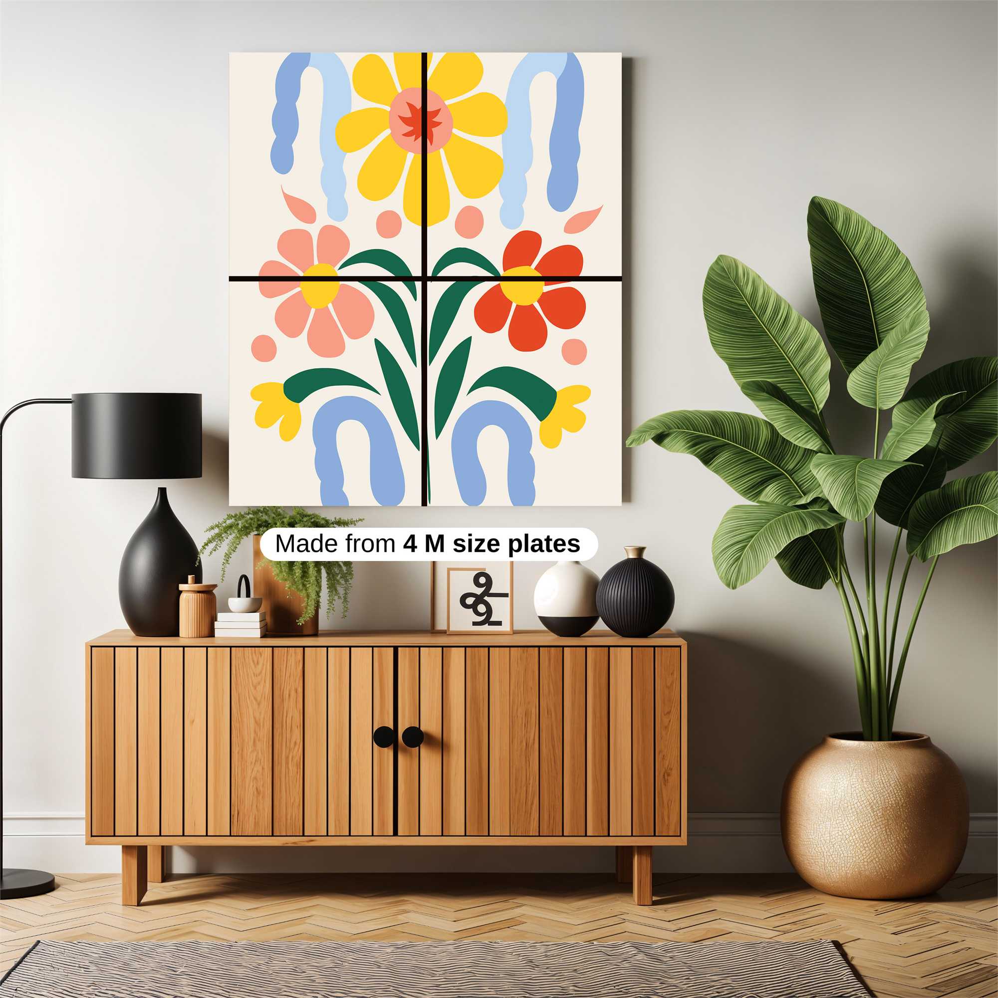 Floral Fiesta Safe Wall Magnetic / M