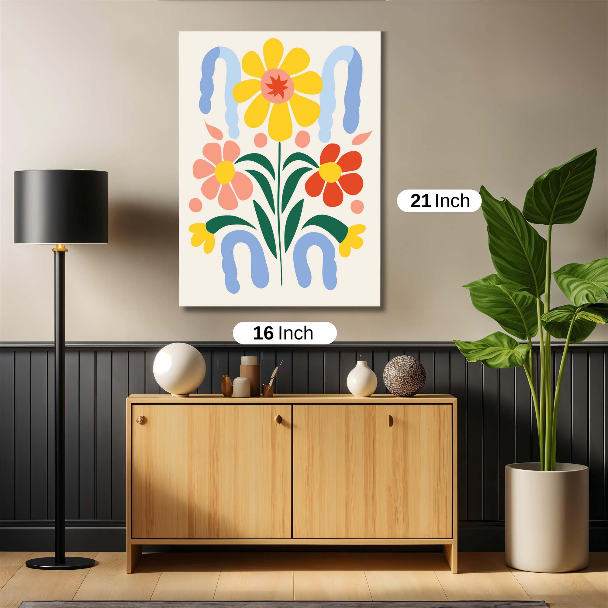 Floral Fiesta Safe Wall Magnetic / M