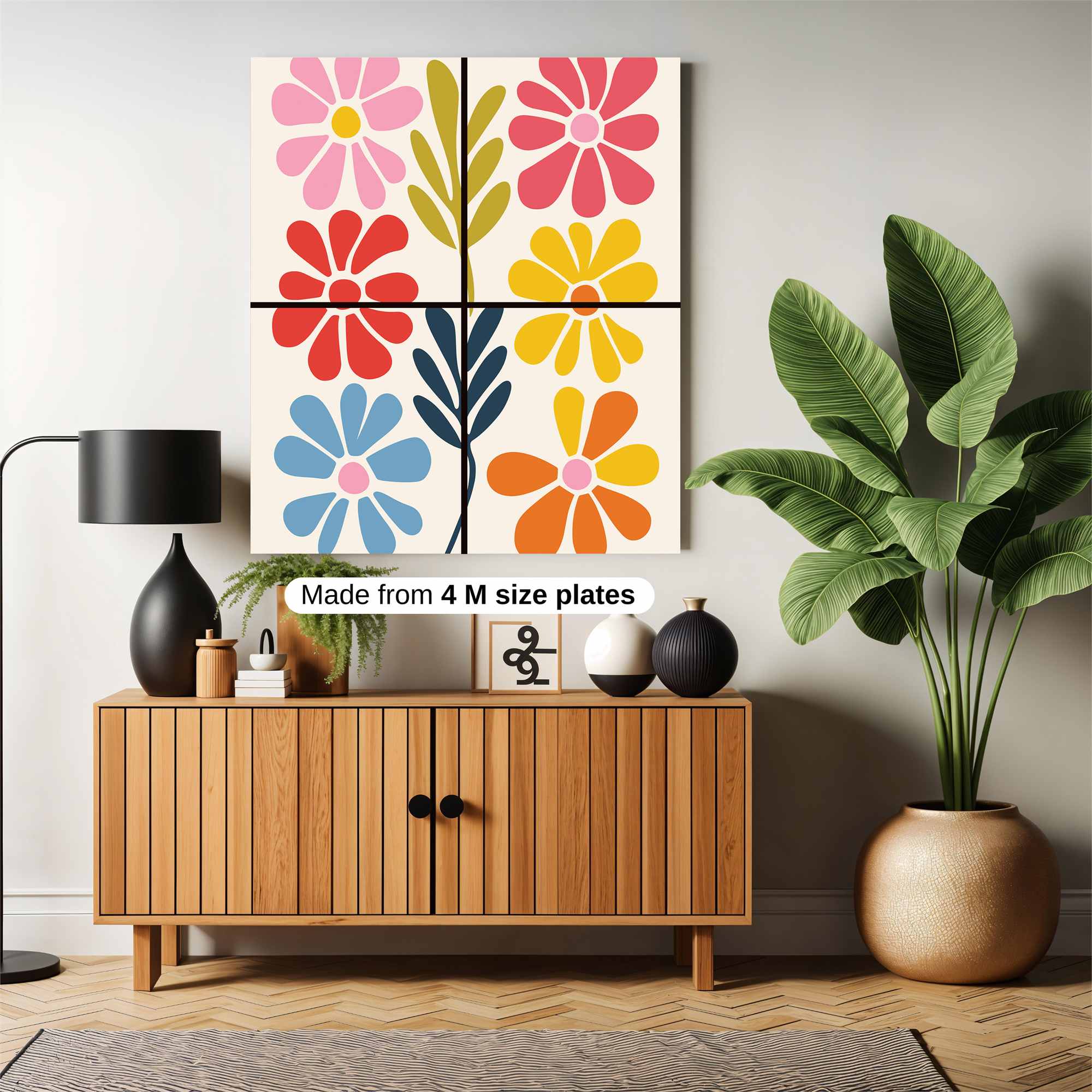 Floral Fiesta Safe Wall Magnetic / M