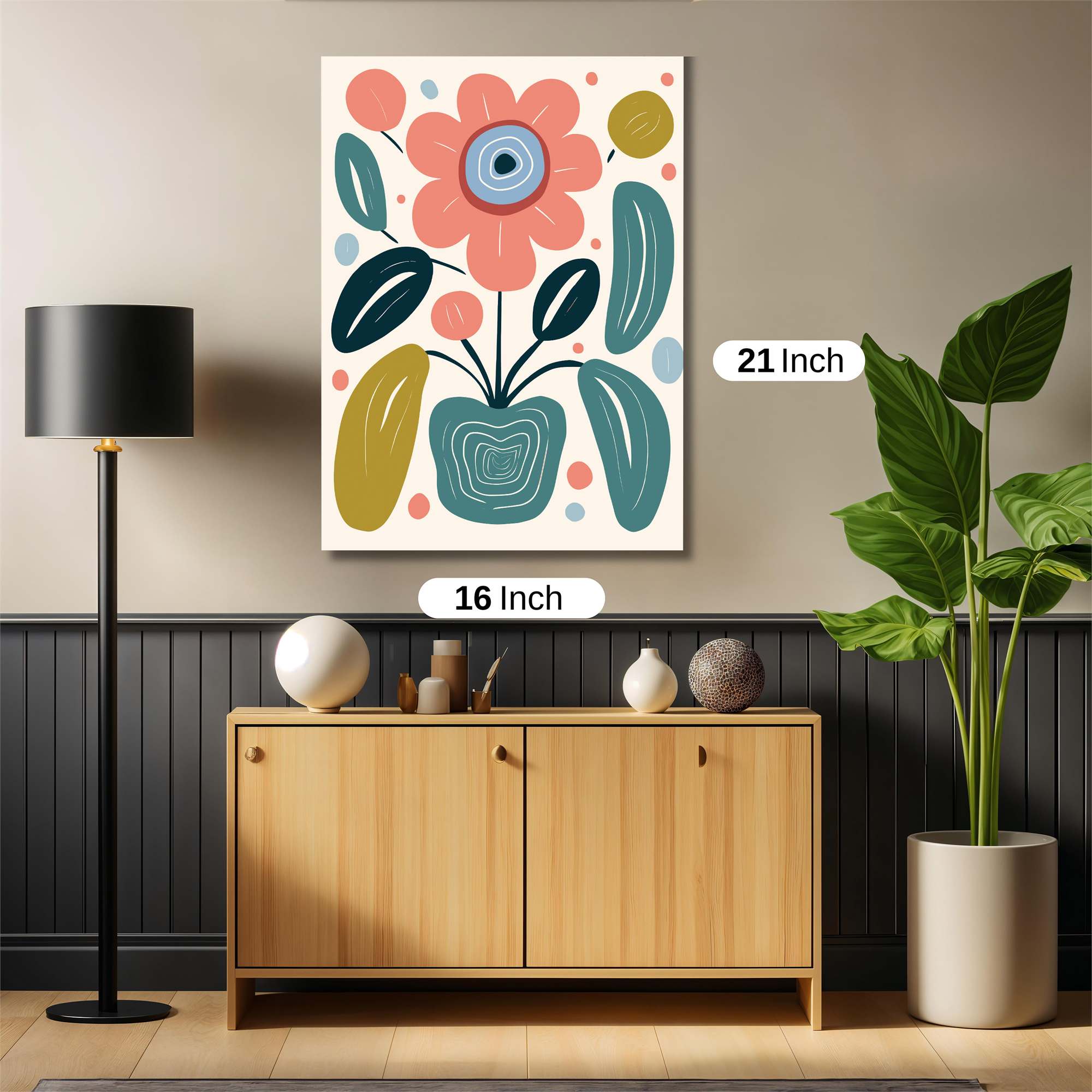 Flower Whimsy Safe Wall Magnetic / M