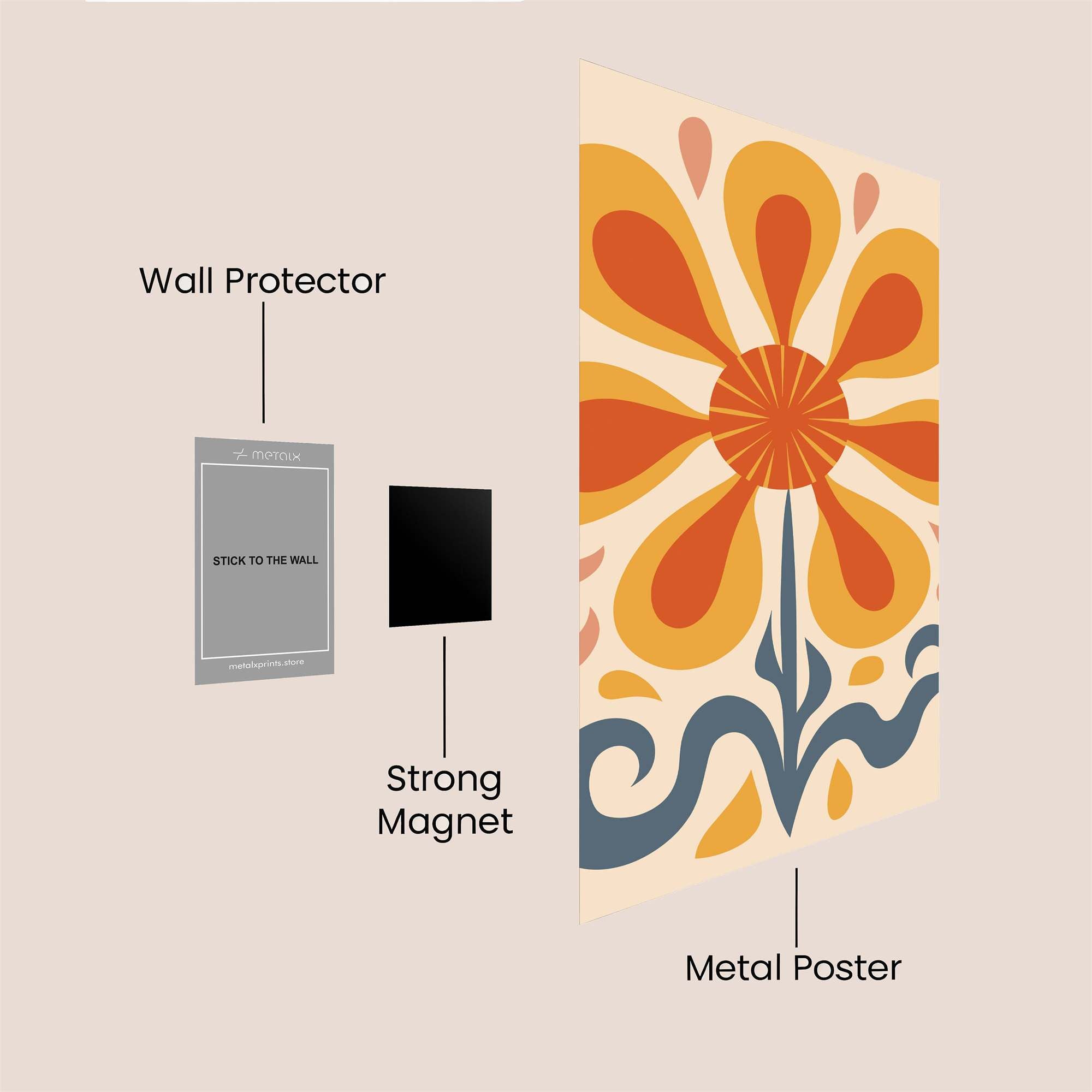Sunburst Joy Safe Wall Magnetic / M