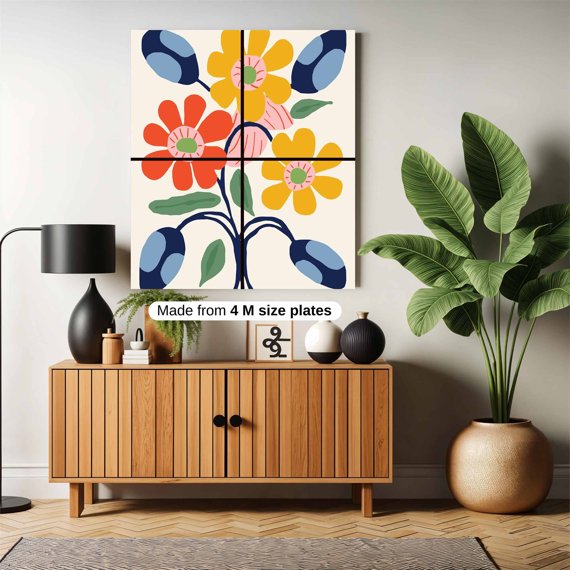 Vibrant Bloom Safe Wall Magnetic / M