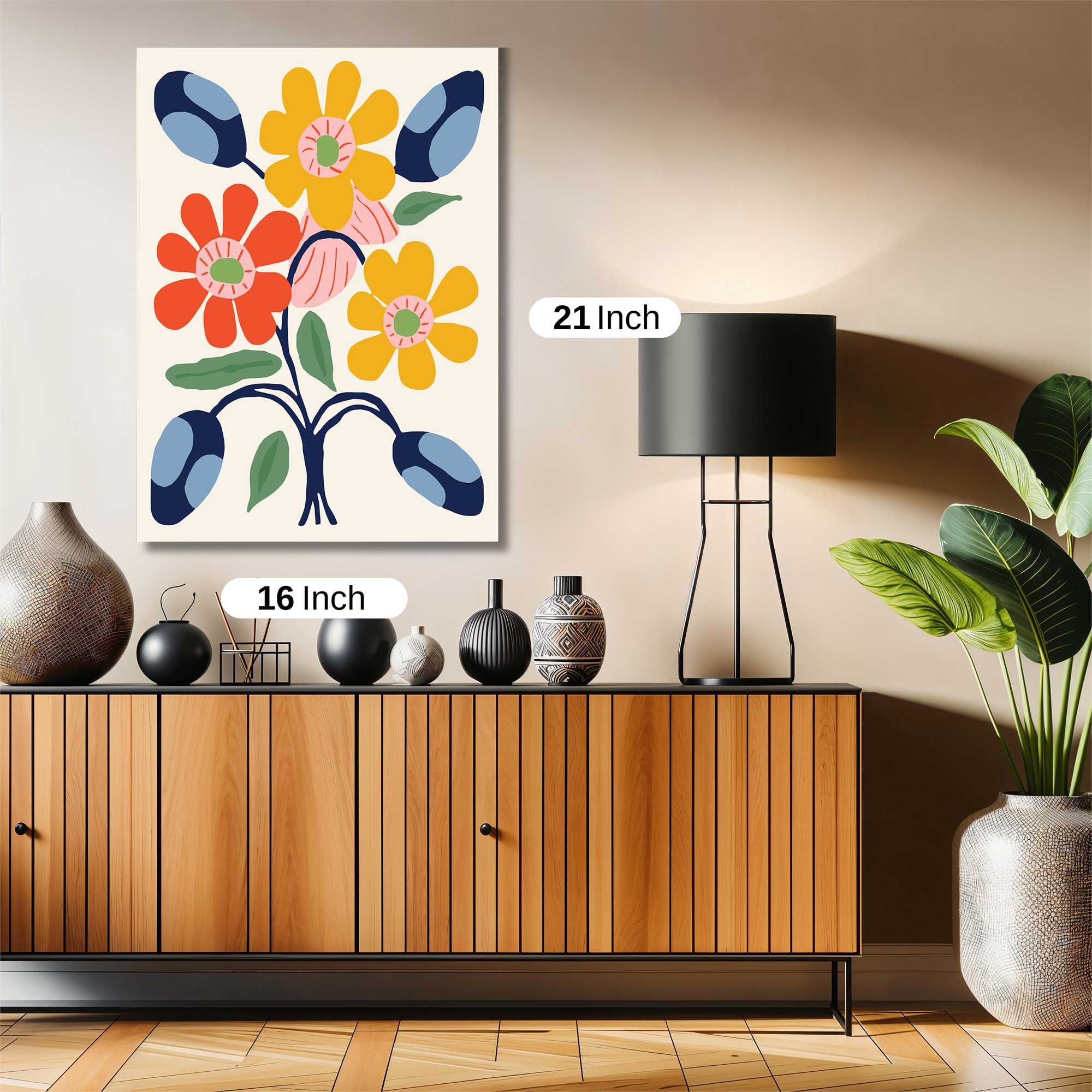 Vibrant Bloom Safe Wall Magnetic / M