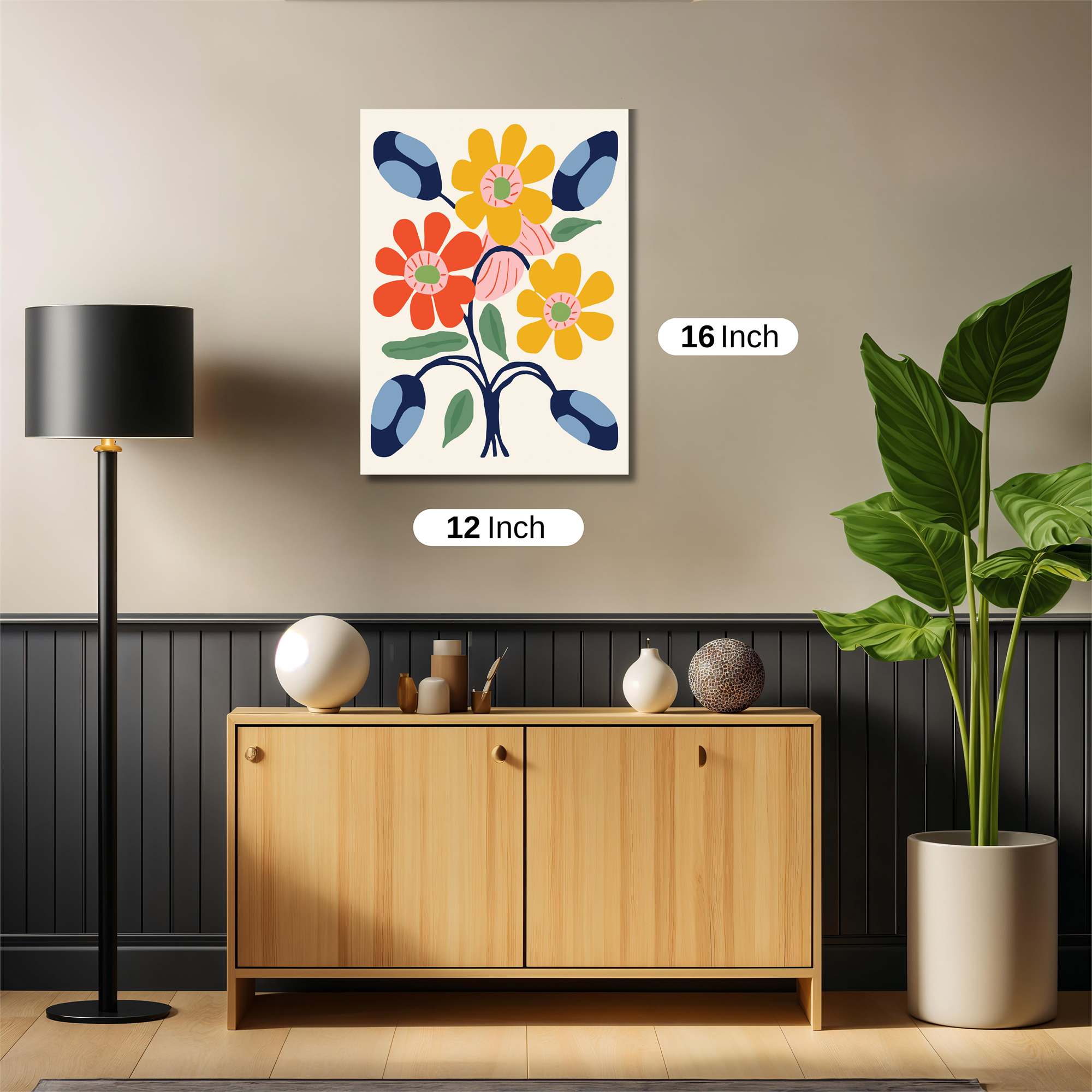 Vibrant Bloom Safe Wall Magnetic / M