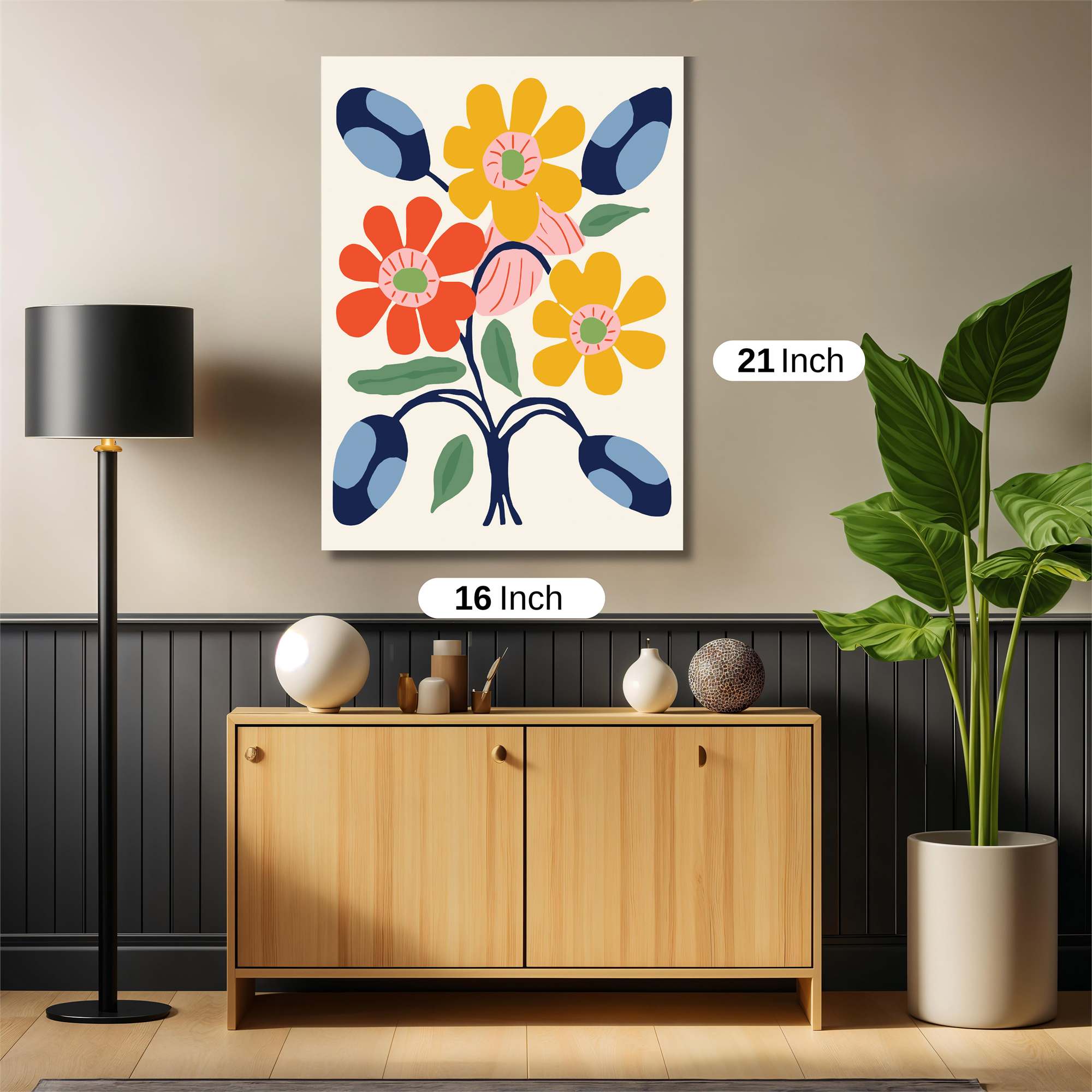 Vibrant Bloom Safe Wall Magnetic / M