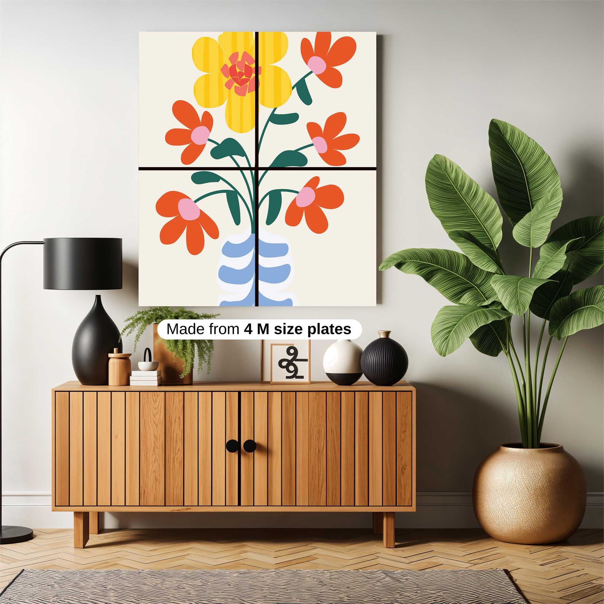 Sunflower Cheer Safe Wall Magnetic / M