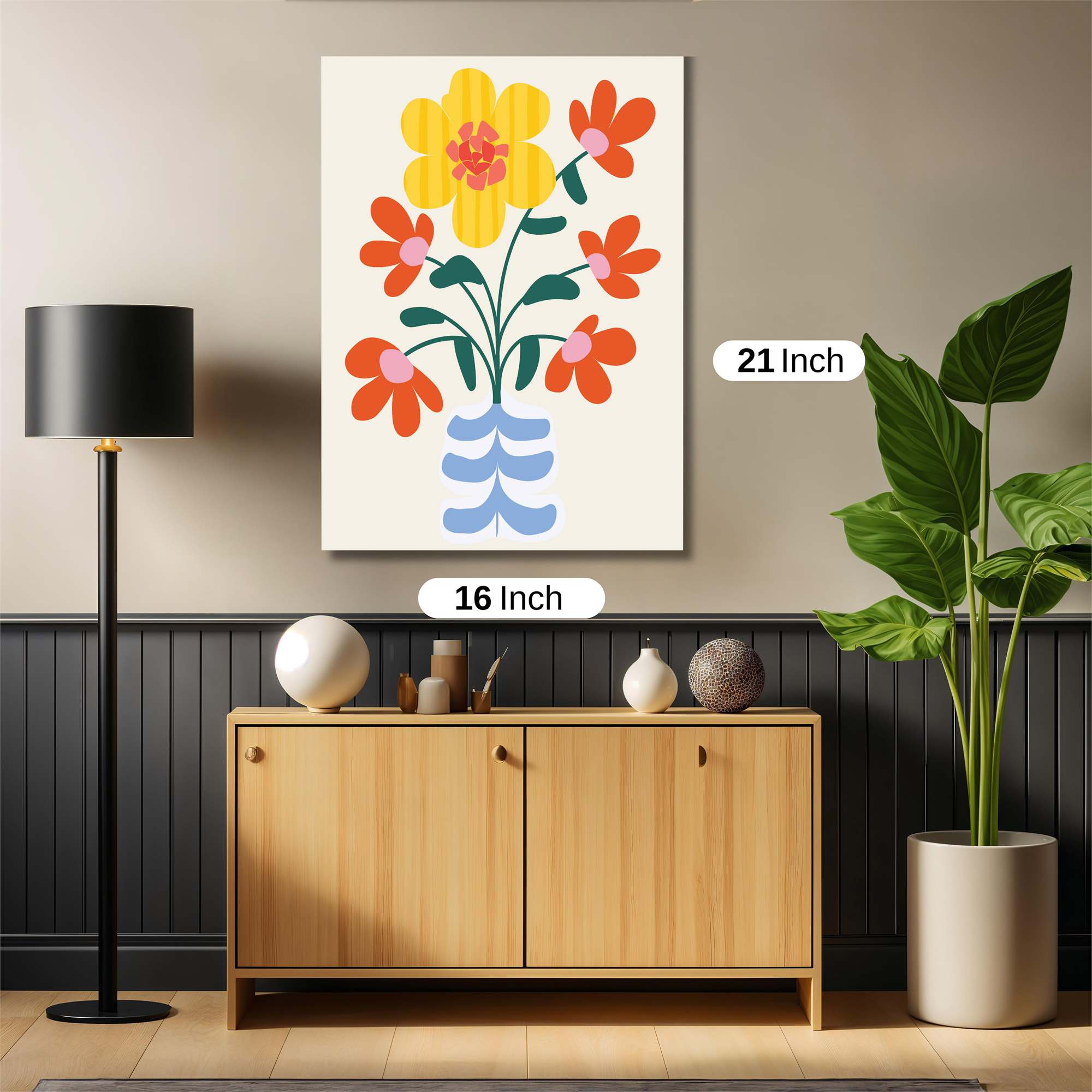 Sunflower Cheer Safe Wall Magnetic / M