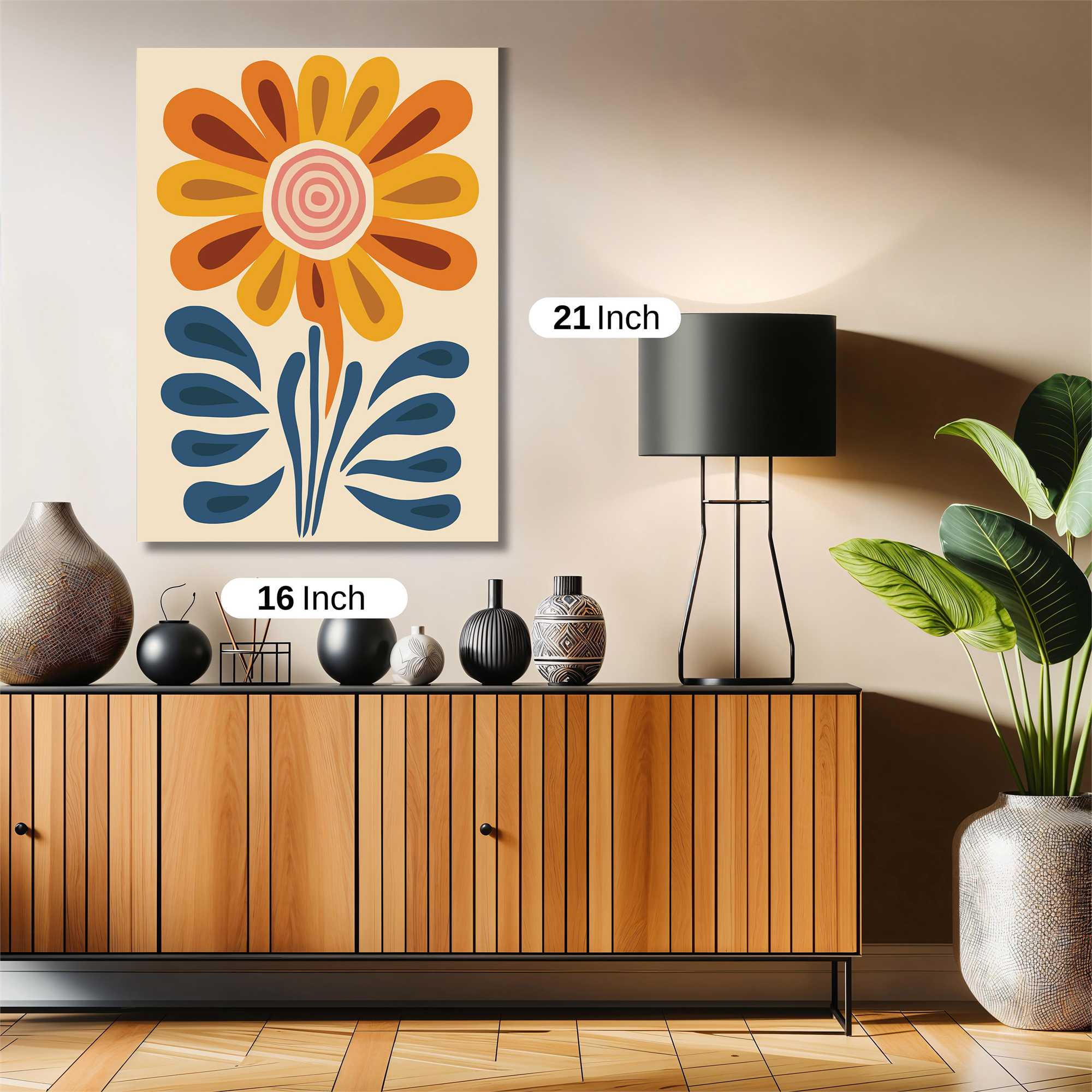 Sunflower Whimsy Safe Wall Magnetic / M