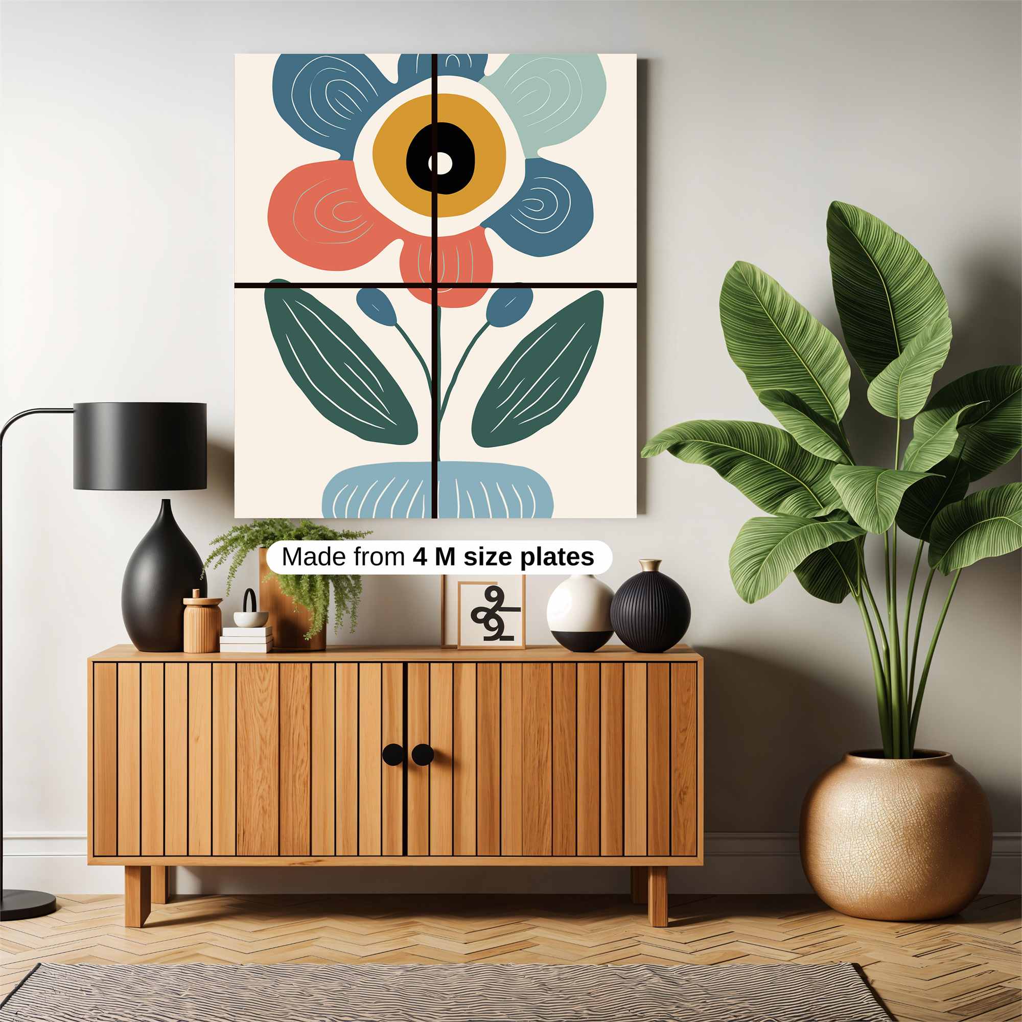 Flower Whimsy Safe Wall Magnetic / M