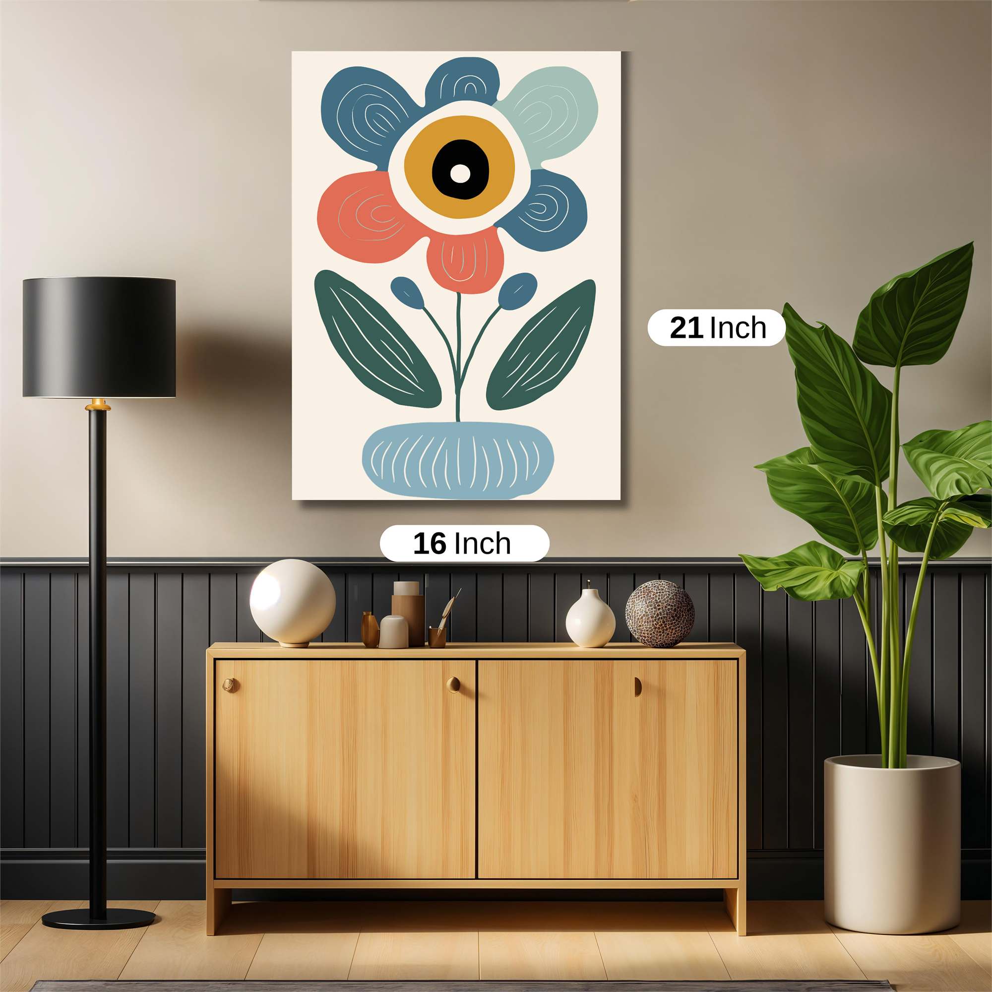 Flower Whimsy Safe Wall Magnetic / M