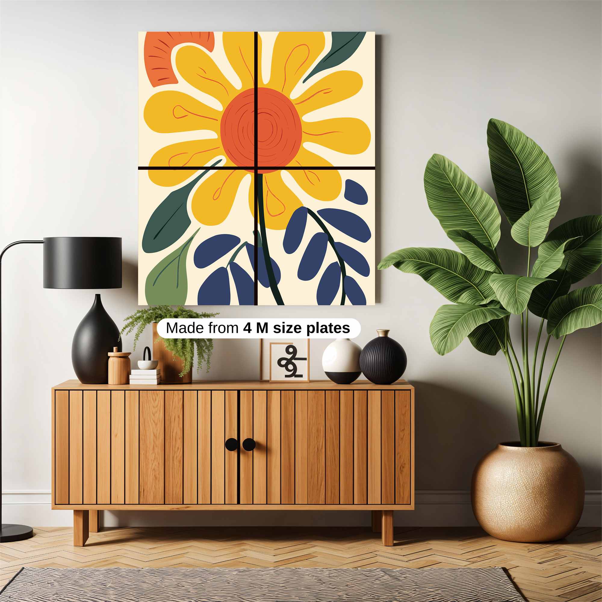 Sunflower Serenity Safe Wall Magnetic / M
