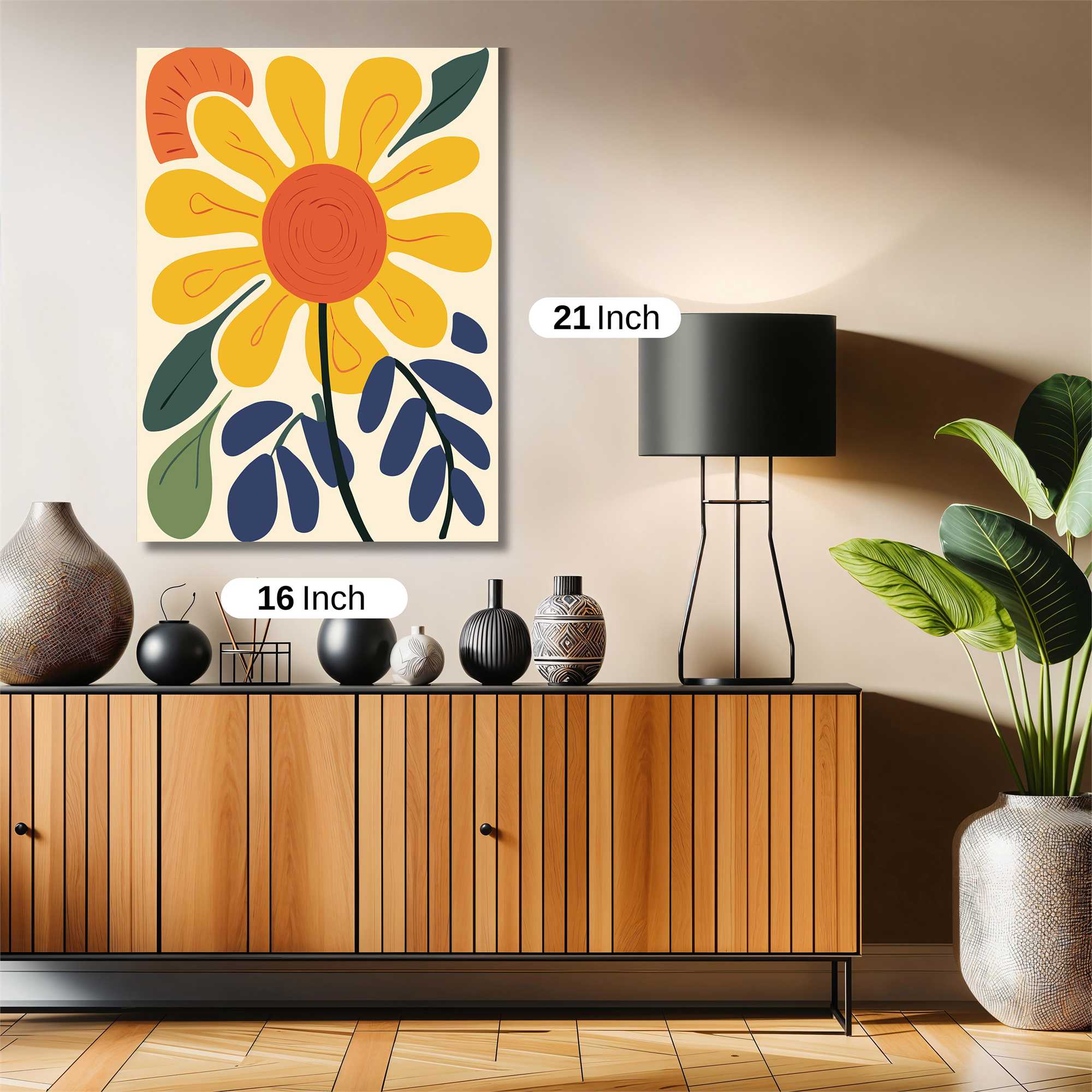 Sunflower Serenity Safe Wall Magnetic / M