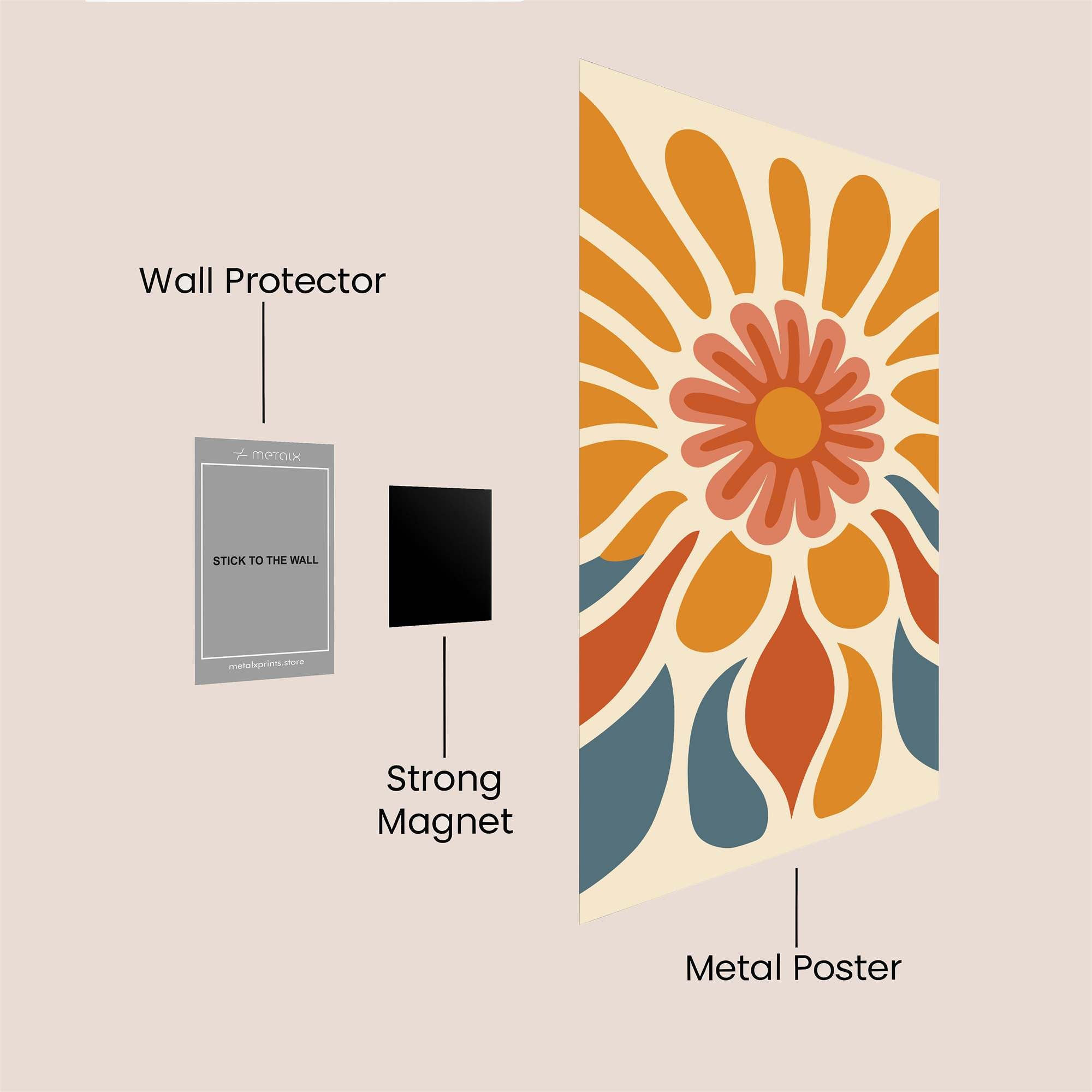 Sunburst Joy Safe Wall Magnetic / M