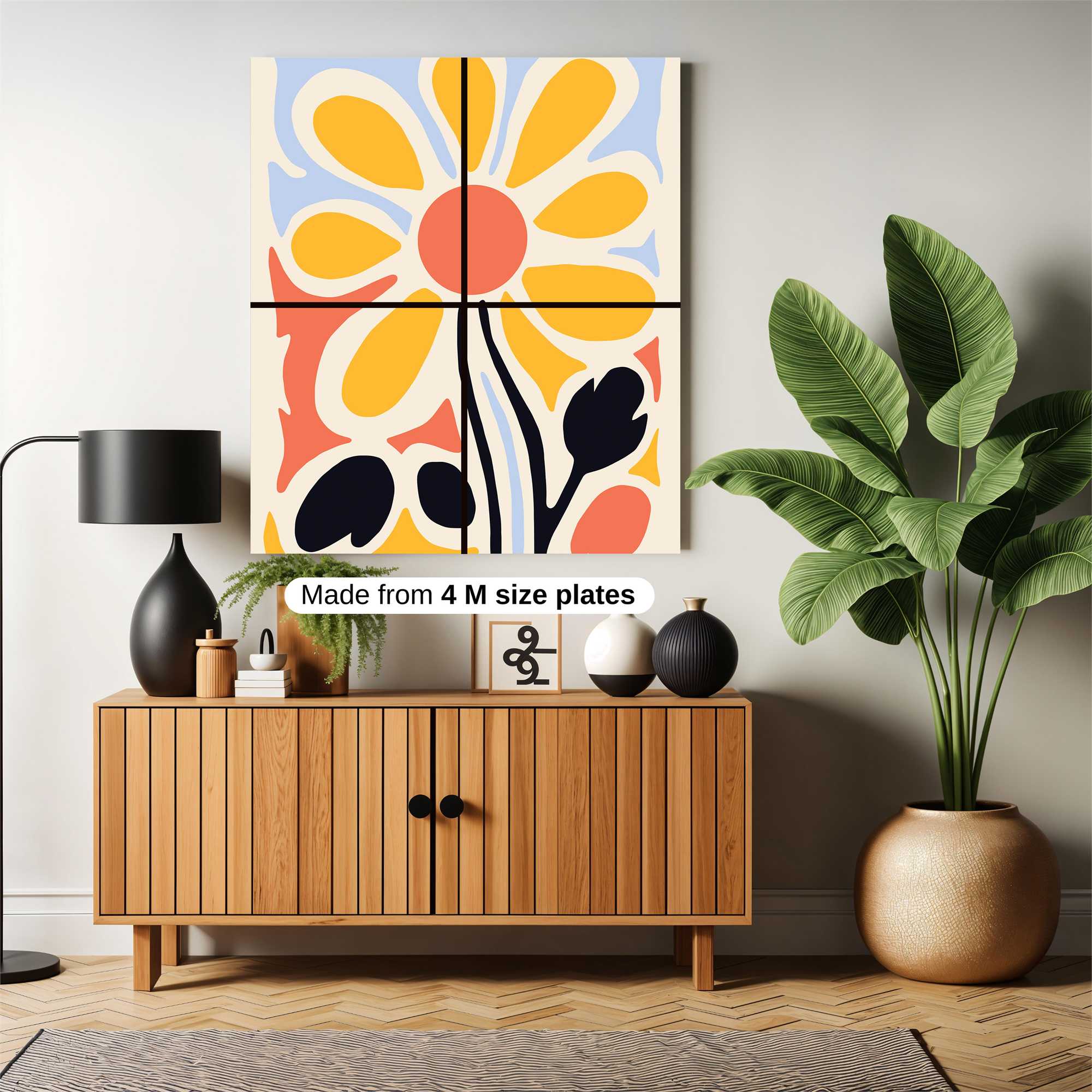 Sunflower Serenity Safe Wall Magnetic / M