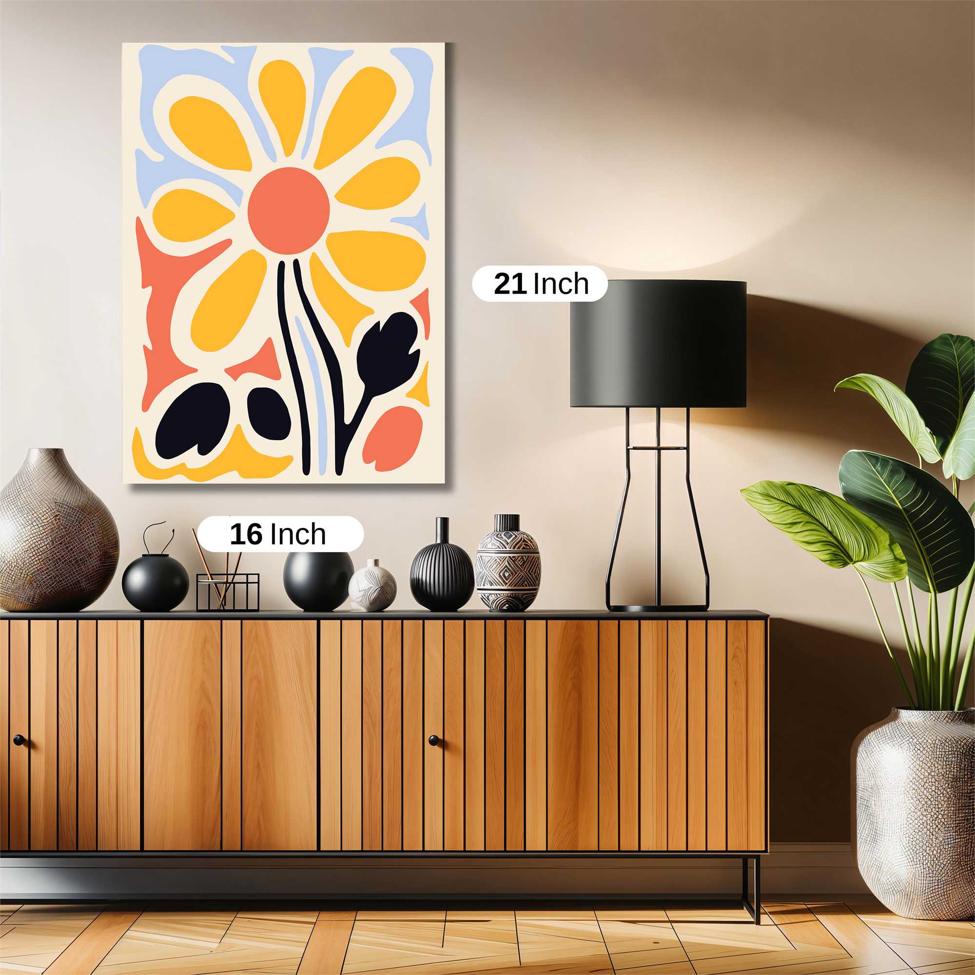 Sunflower Serenity Safe Wall Magnetic / M