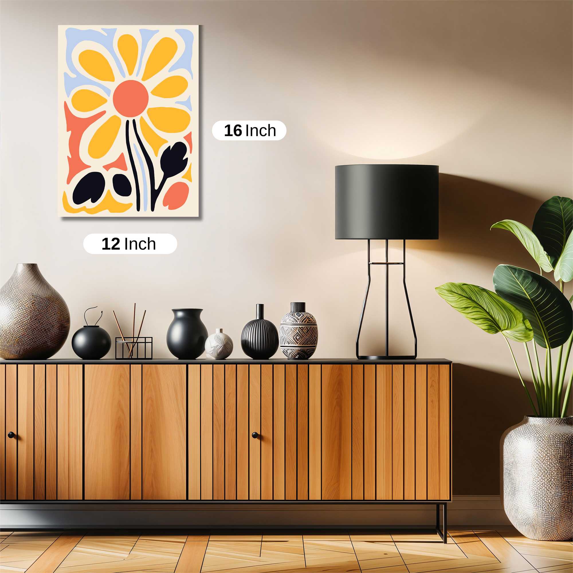 Sunflower Serenity Safe Wall Magnetic / M