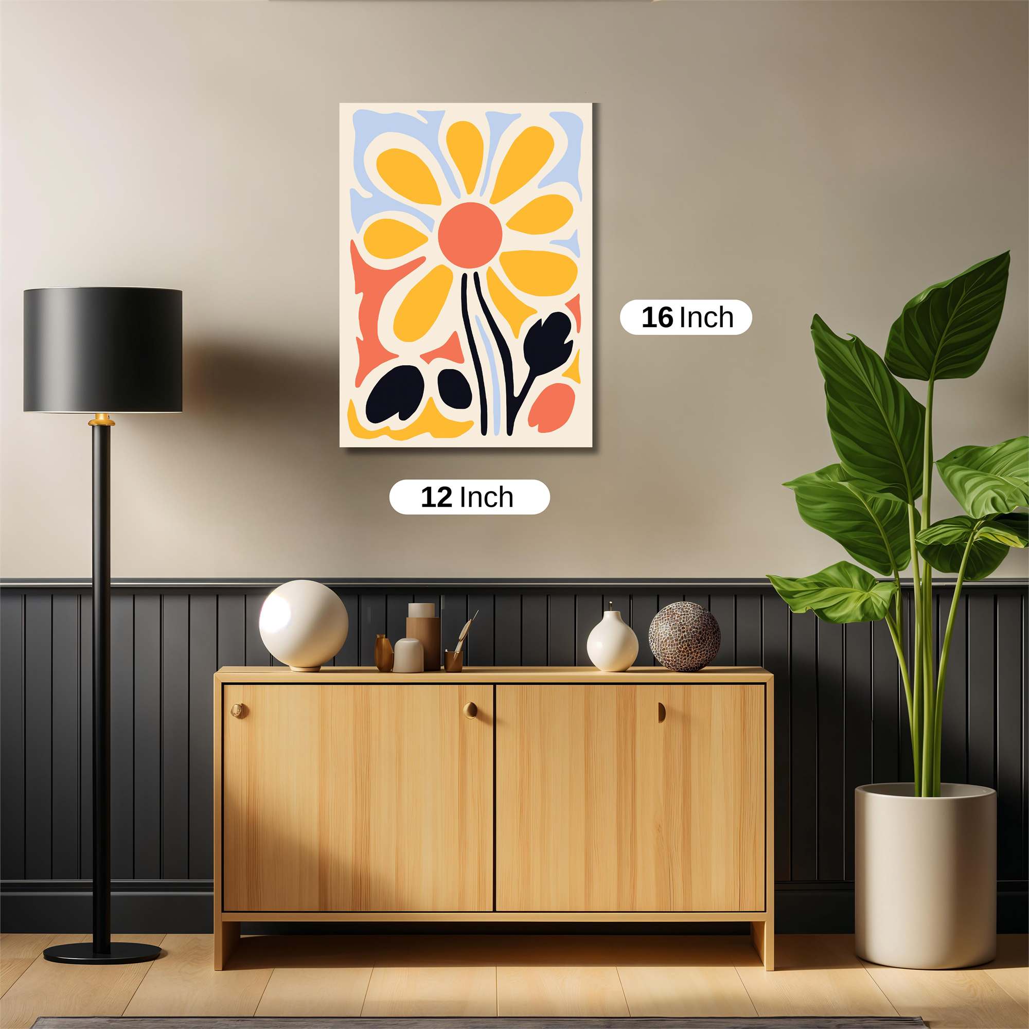 Sunflower Serenity Safe Wall Magnetic / M