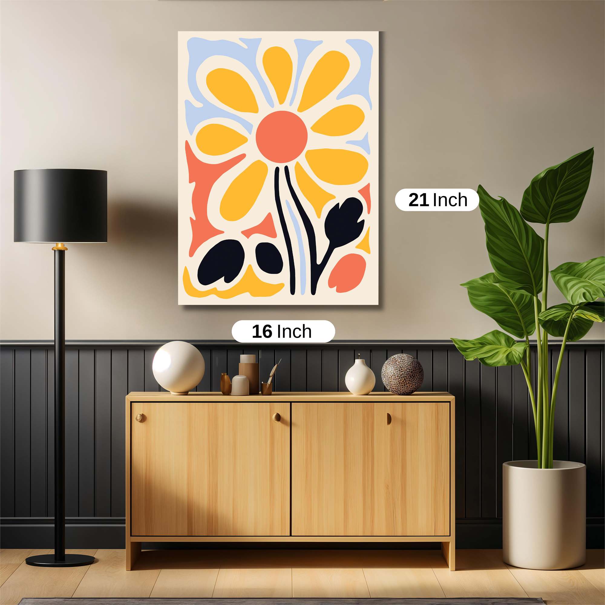 Sunflower Serenity Safe Wall Magnetic / M