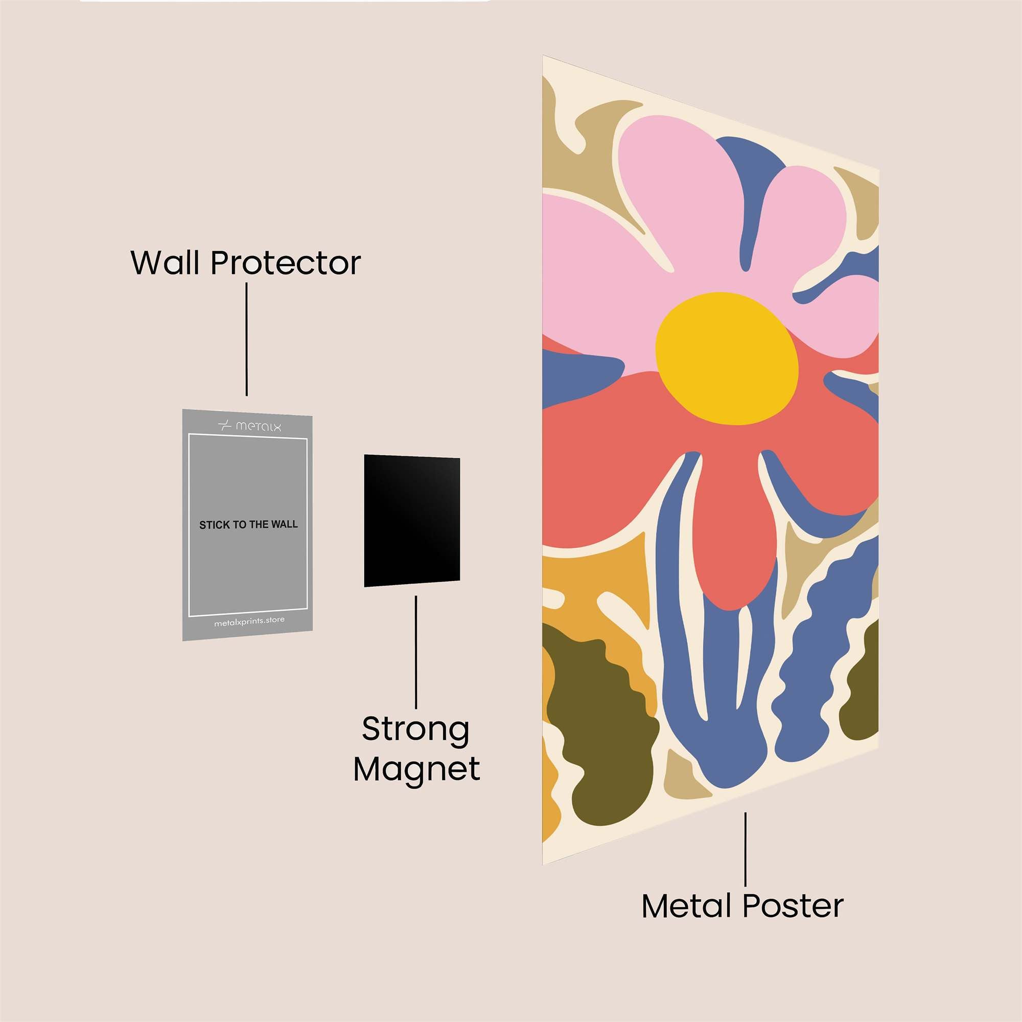 Floral Bliss Safe Wall Magnetic / M