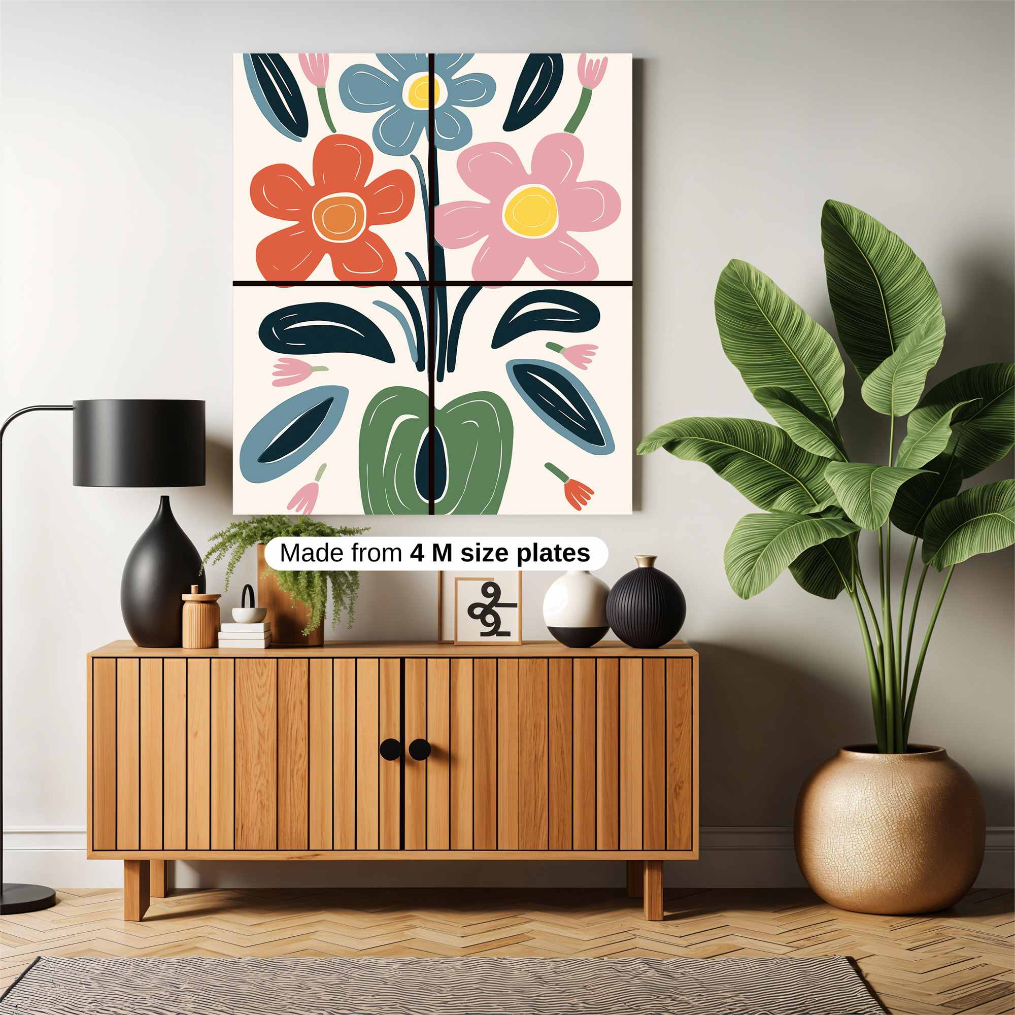 Floral Bliss Safe Wall Magnetic / M