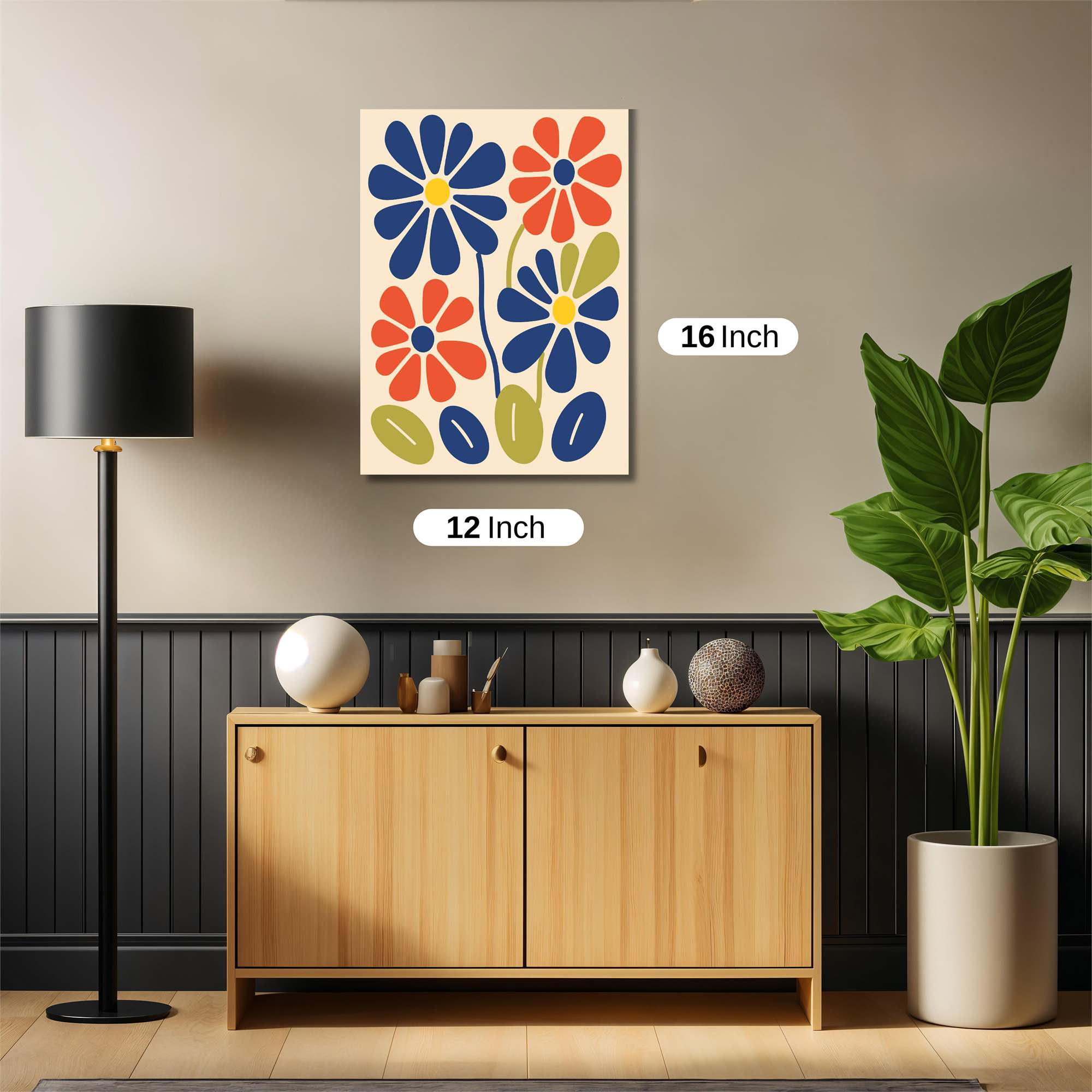 Floral Whimsy Safe Wall Magnetic / M