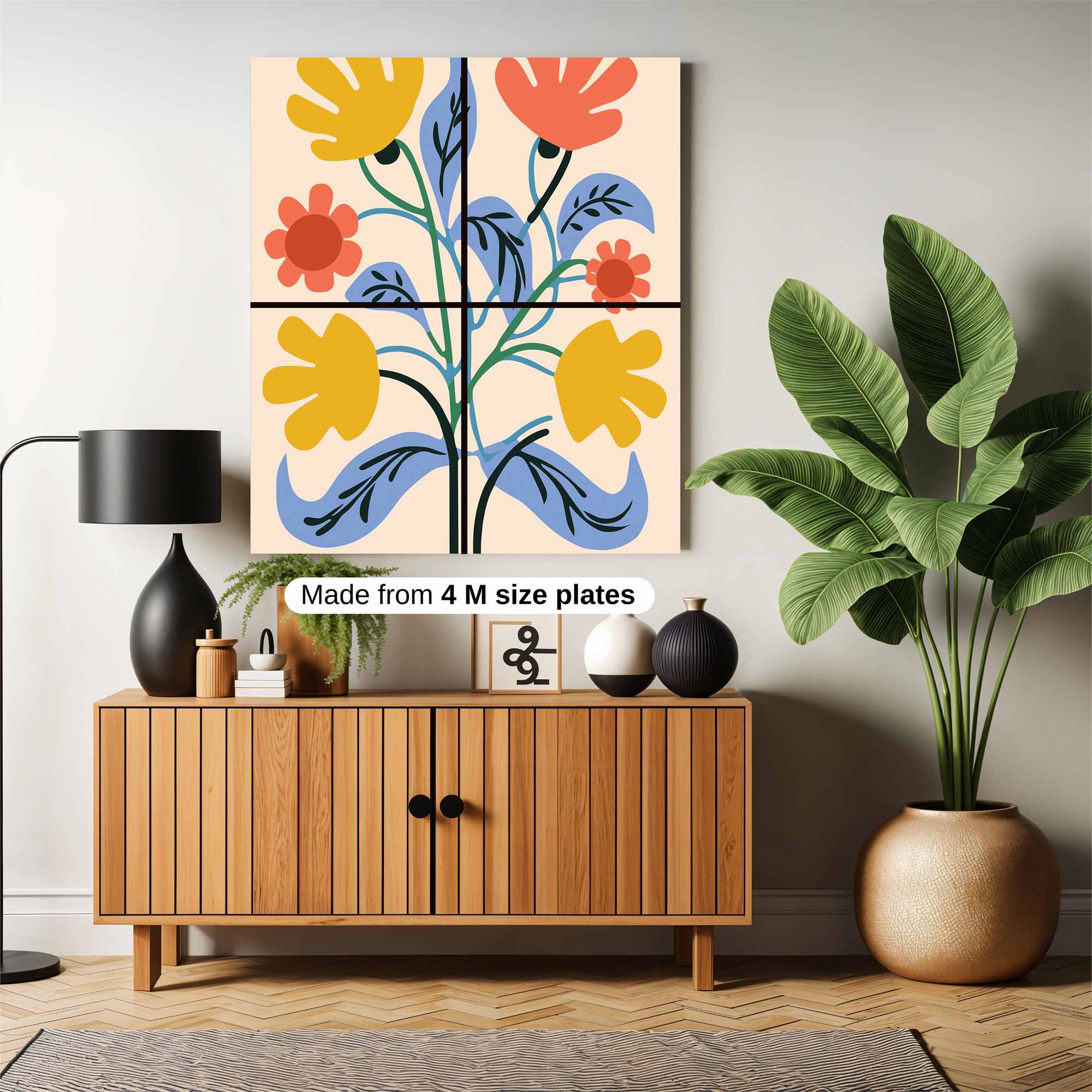 Floral Bliss Safe Wall Magnetic / M