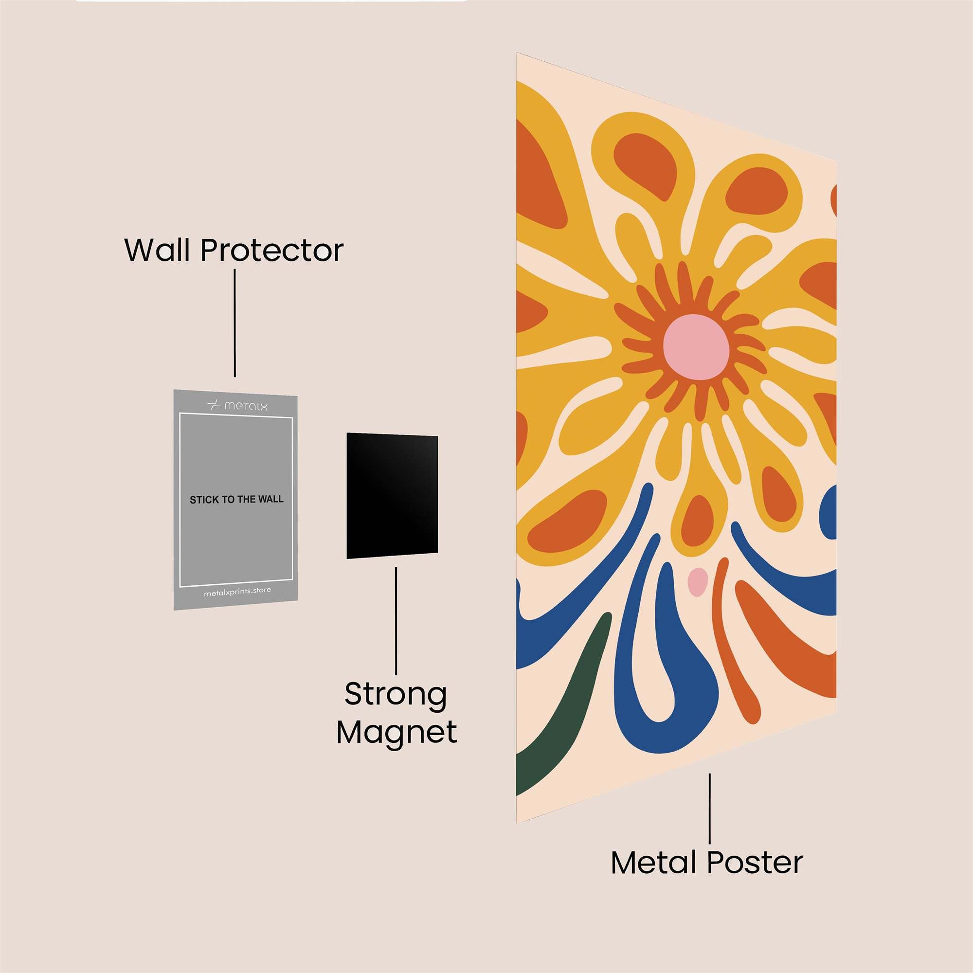 Sunburst Joy Safe Wall Magnetic / M
