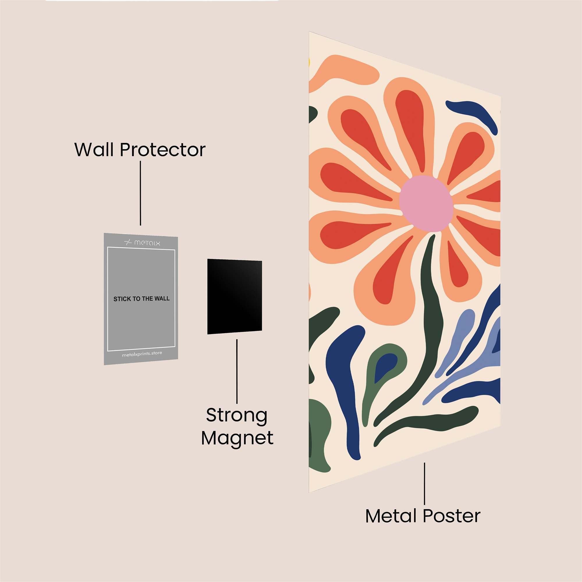 Flower Joy Safe Wall Magnetic / M