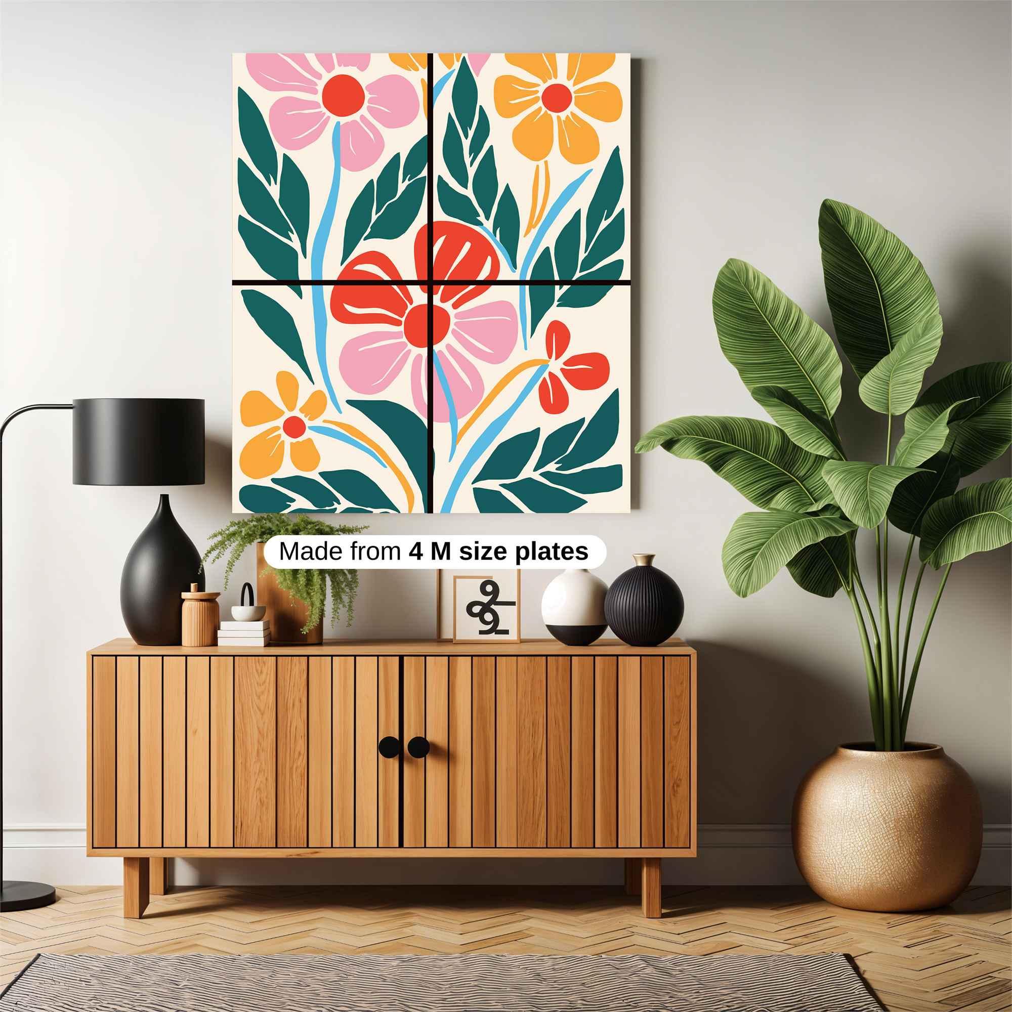 Floral Bliss Safe Wall Magnetic / M