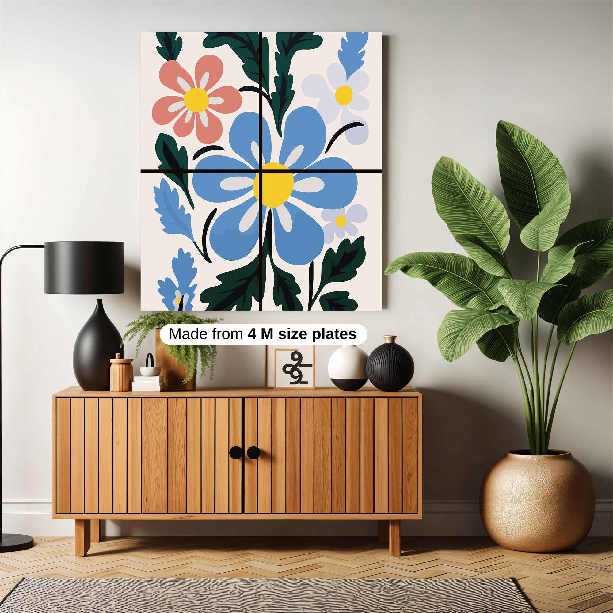 Floral Bliss Safe Wall Magnetic / M