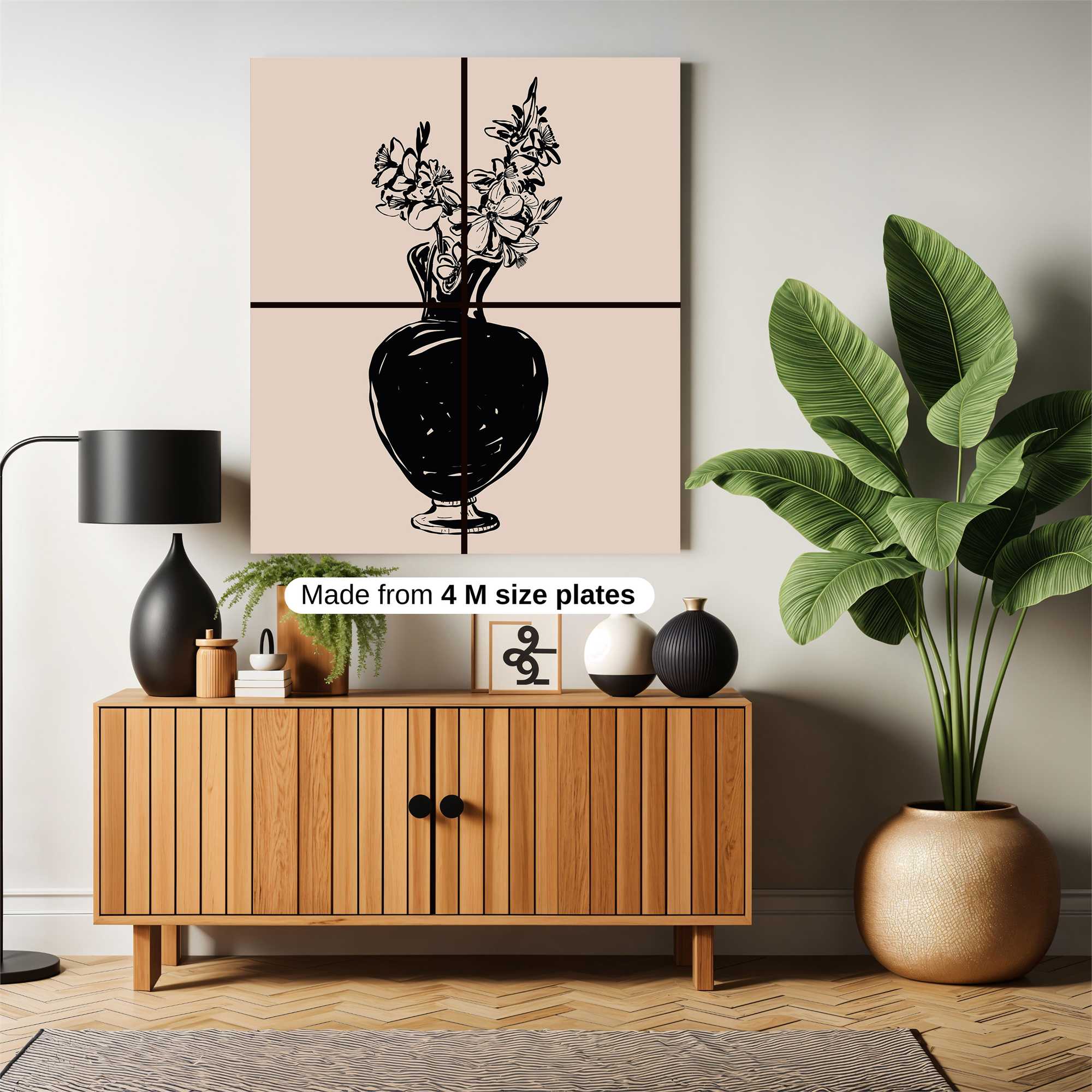 Floral Elegance Safe Wall Magnetic / M