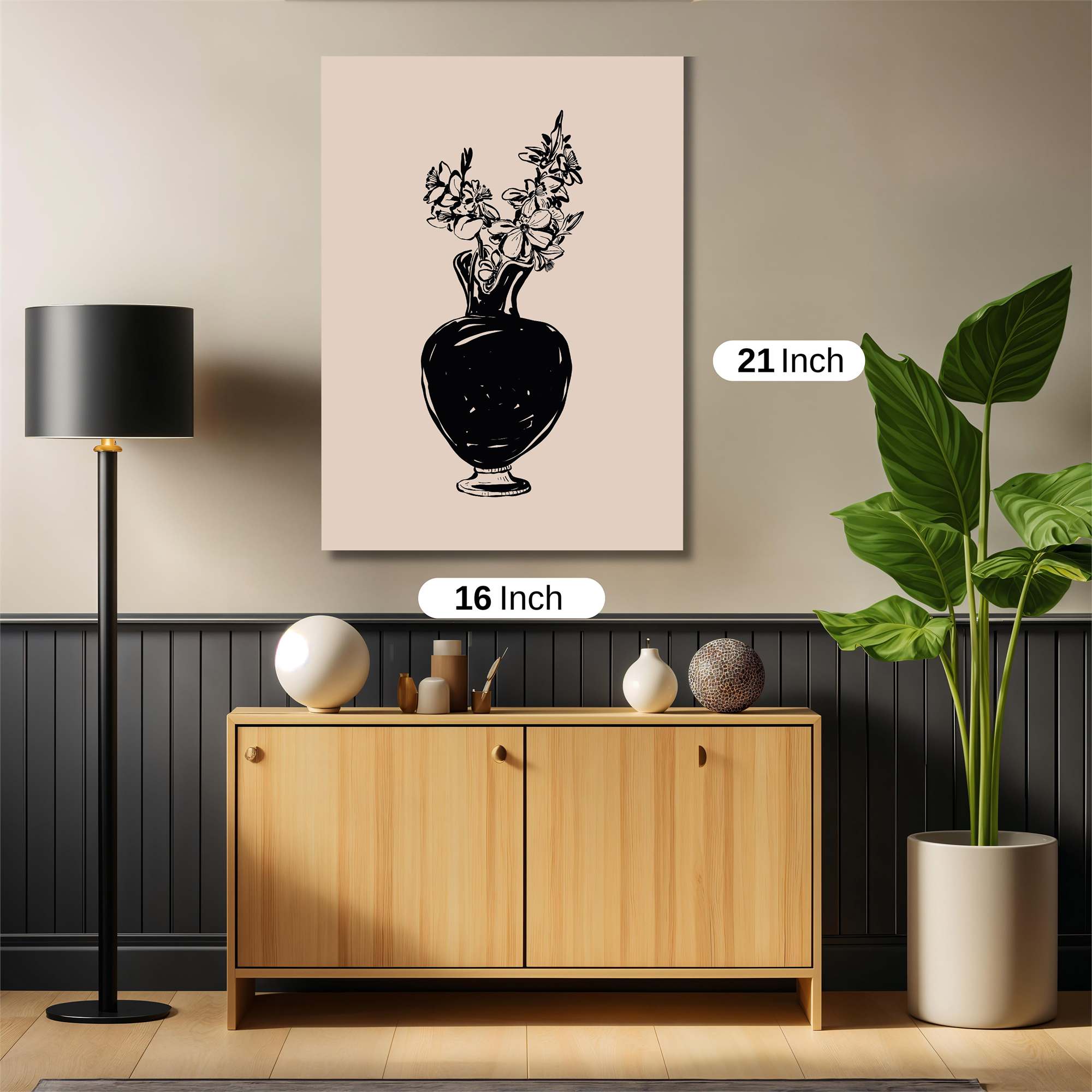 Floral Elegance Safe Wall Magnetic / M