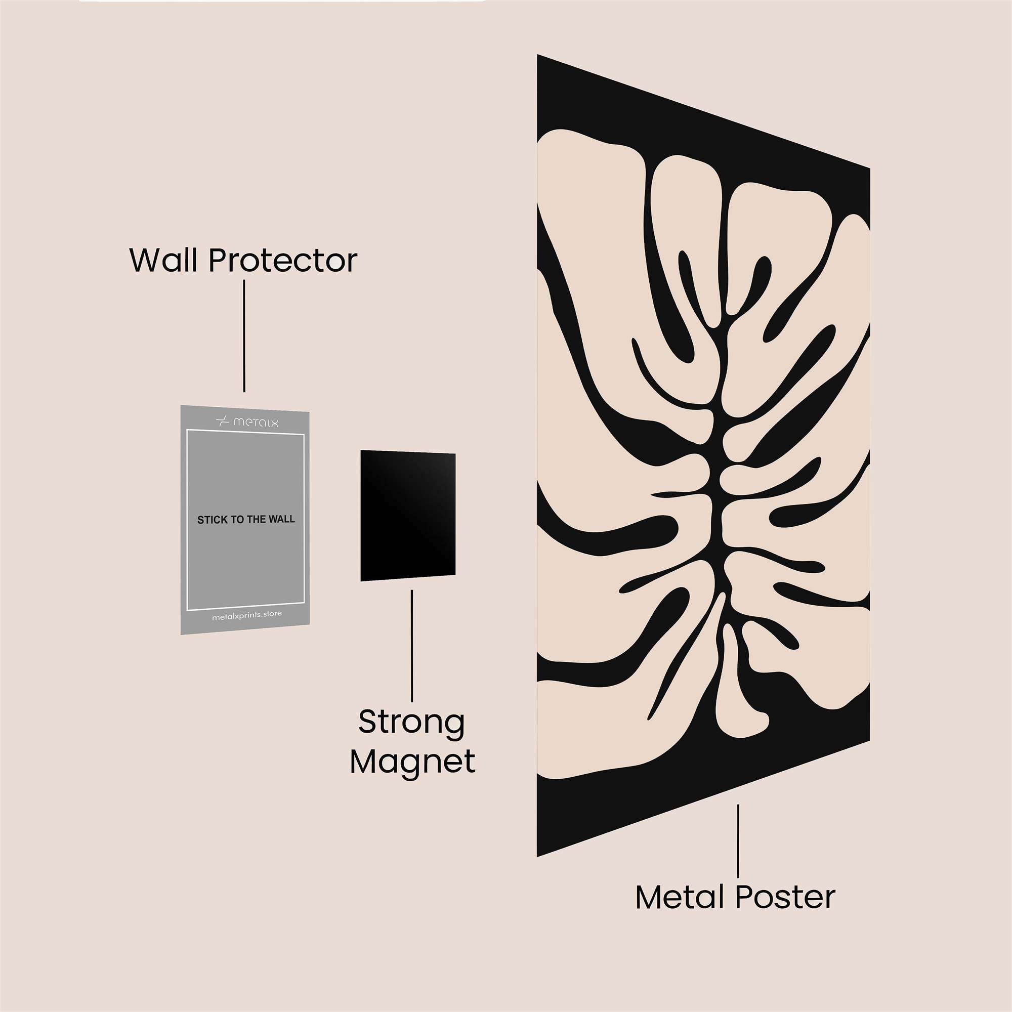 Leaf Serenity Safe Wall Magnetic / M