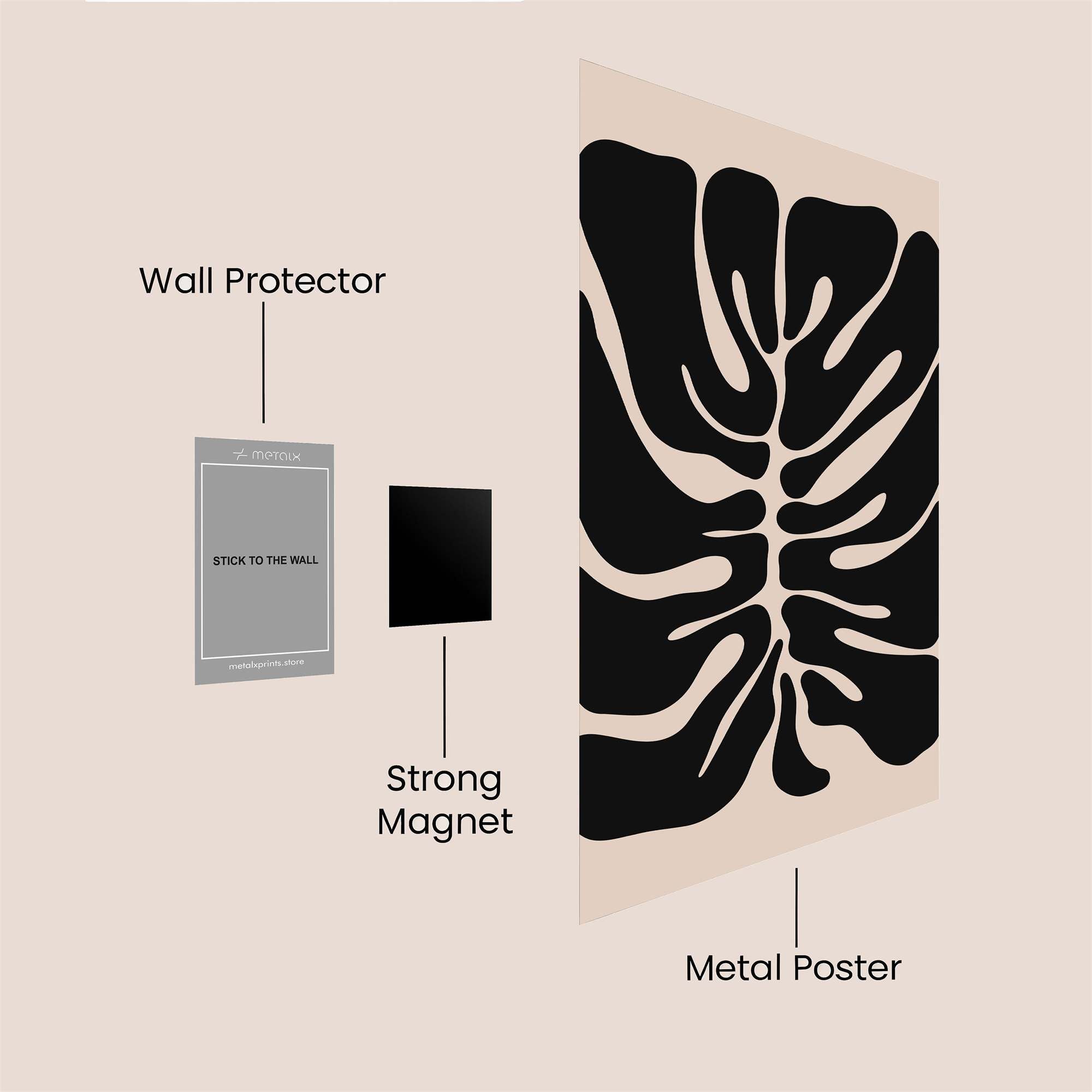 Leaf Whimsy Safe Wall Magnetic / M
