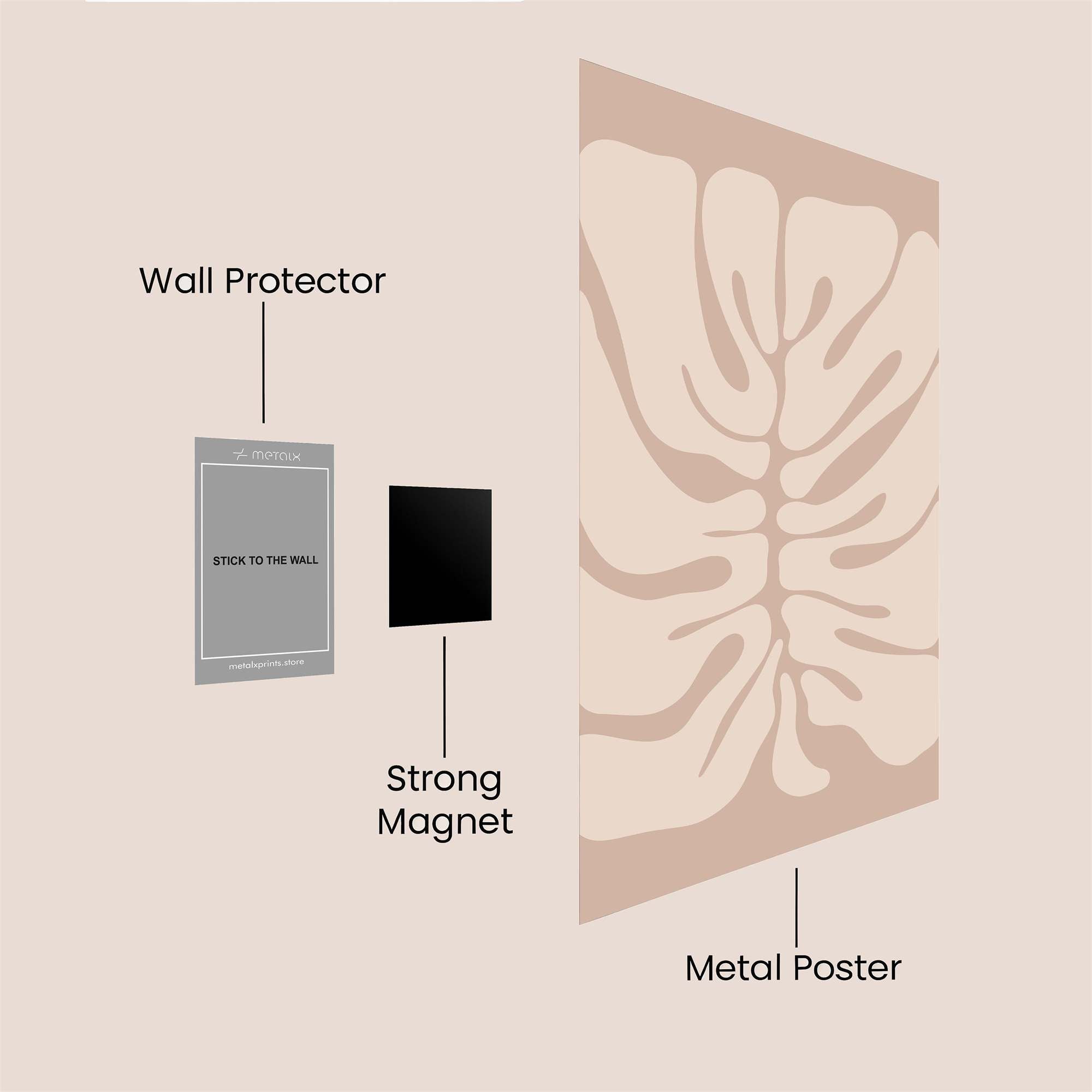 Leaf Serenity Safe Wall Magnetic / M