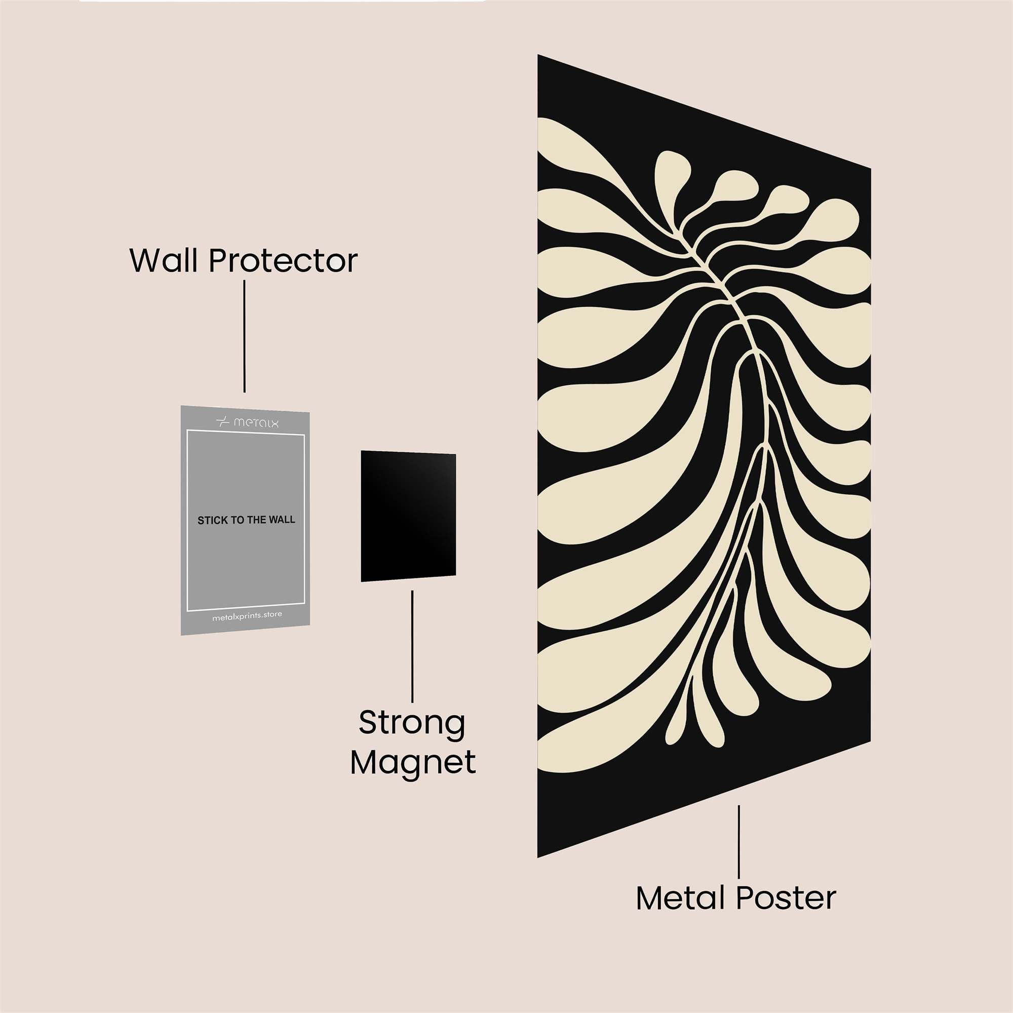 Leaf Serenity Safe Wall Magnetic / M