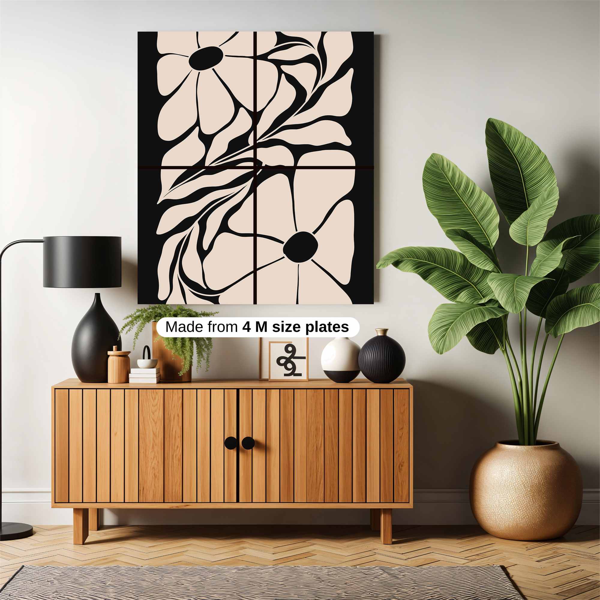 Floral Whimsy Safe Wall Magnetic / M