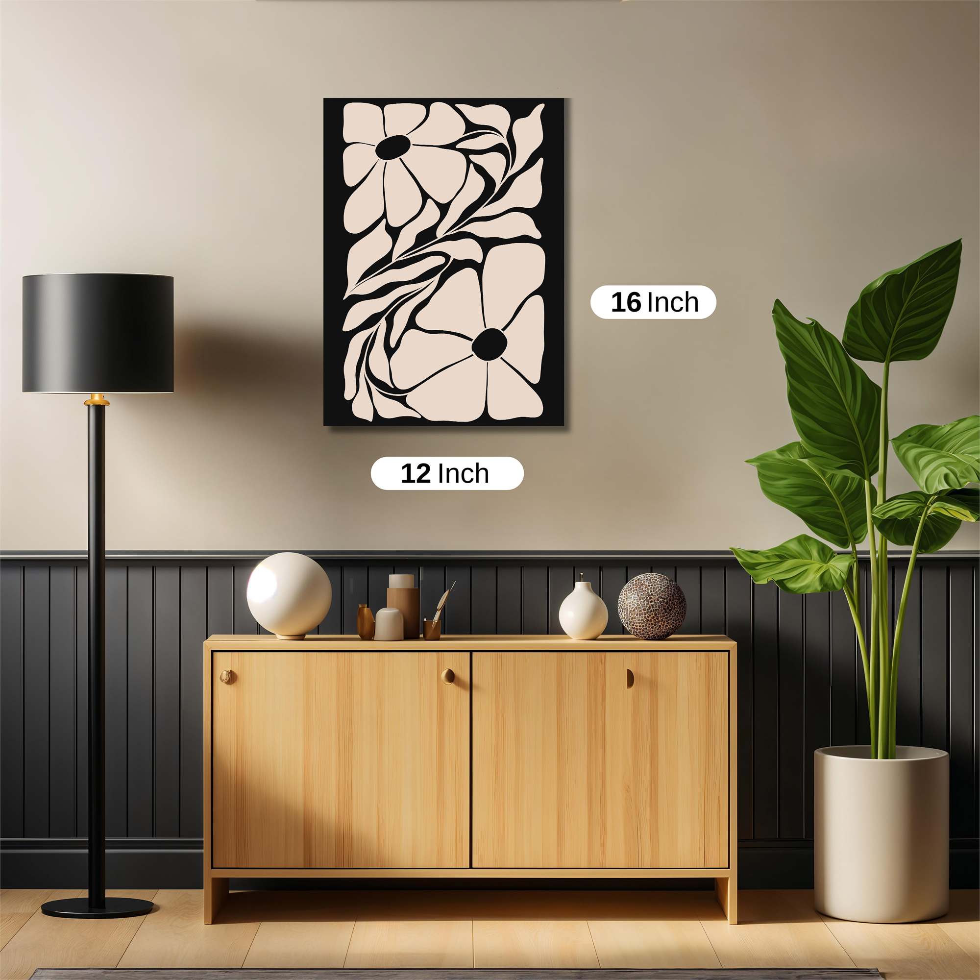 Floral Whimsy Safe Wall Magnetic / M