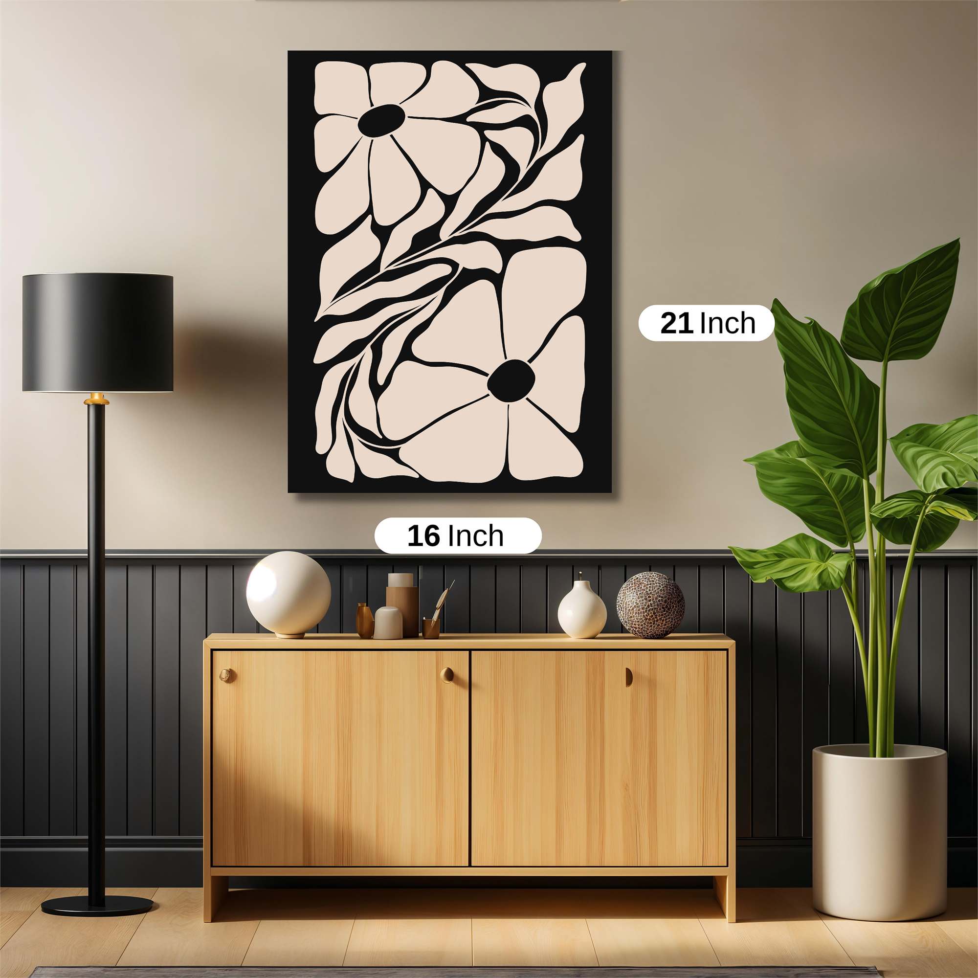 Floral Whimsy Safe Wall Magnetic / M