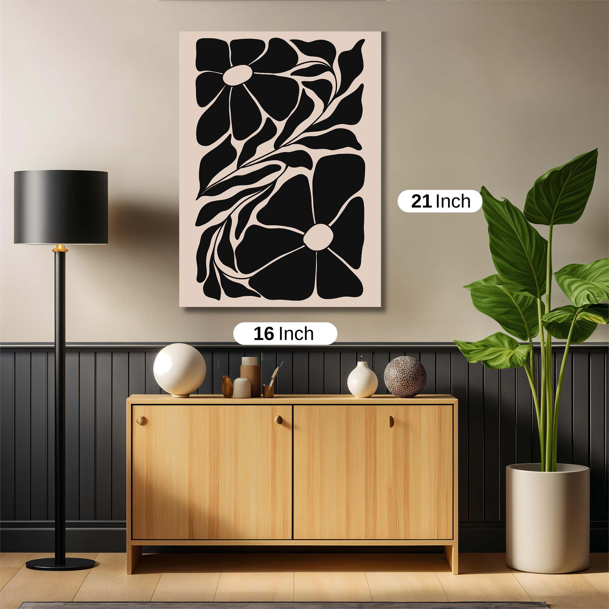 Floral Whimsy Safe Wall Magnetic / M