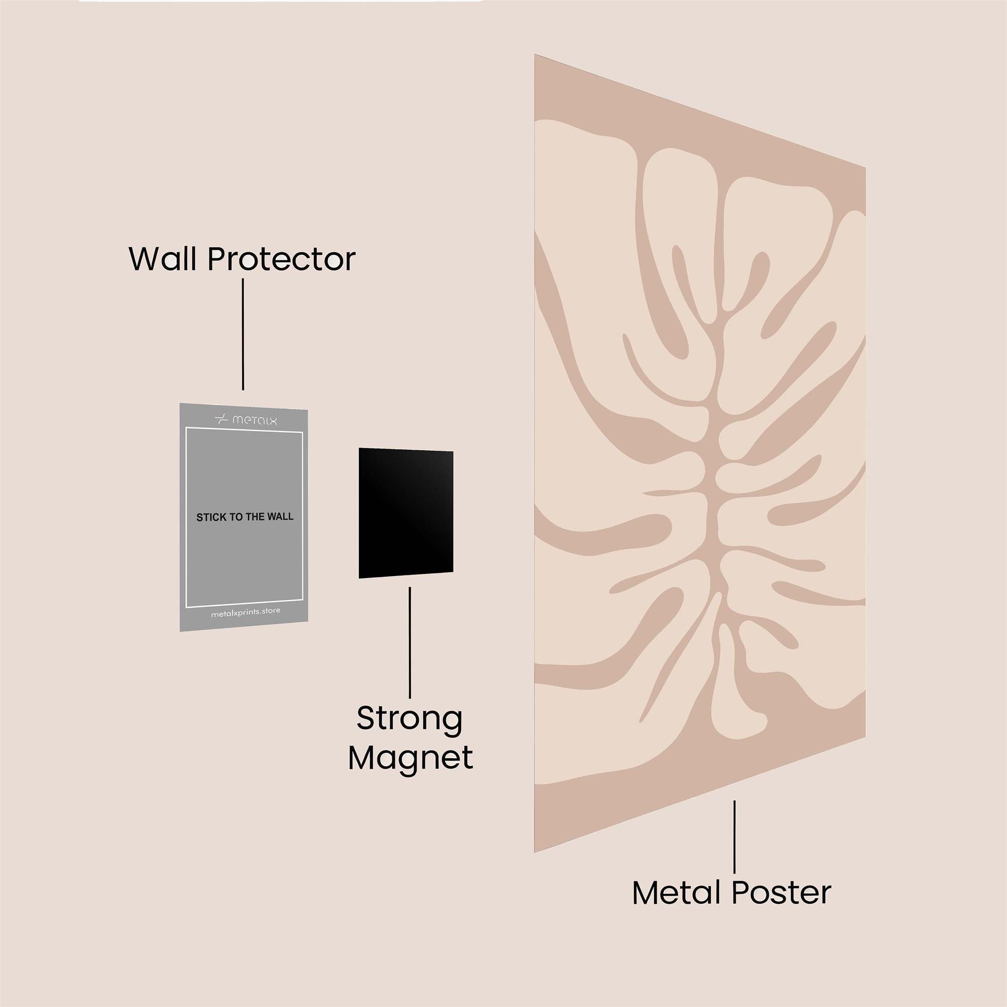 Leaf Serenity Safe Wall Magnetic / M