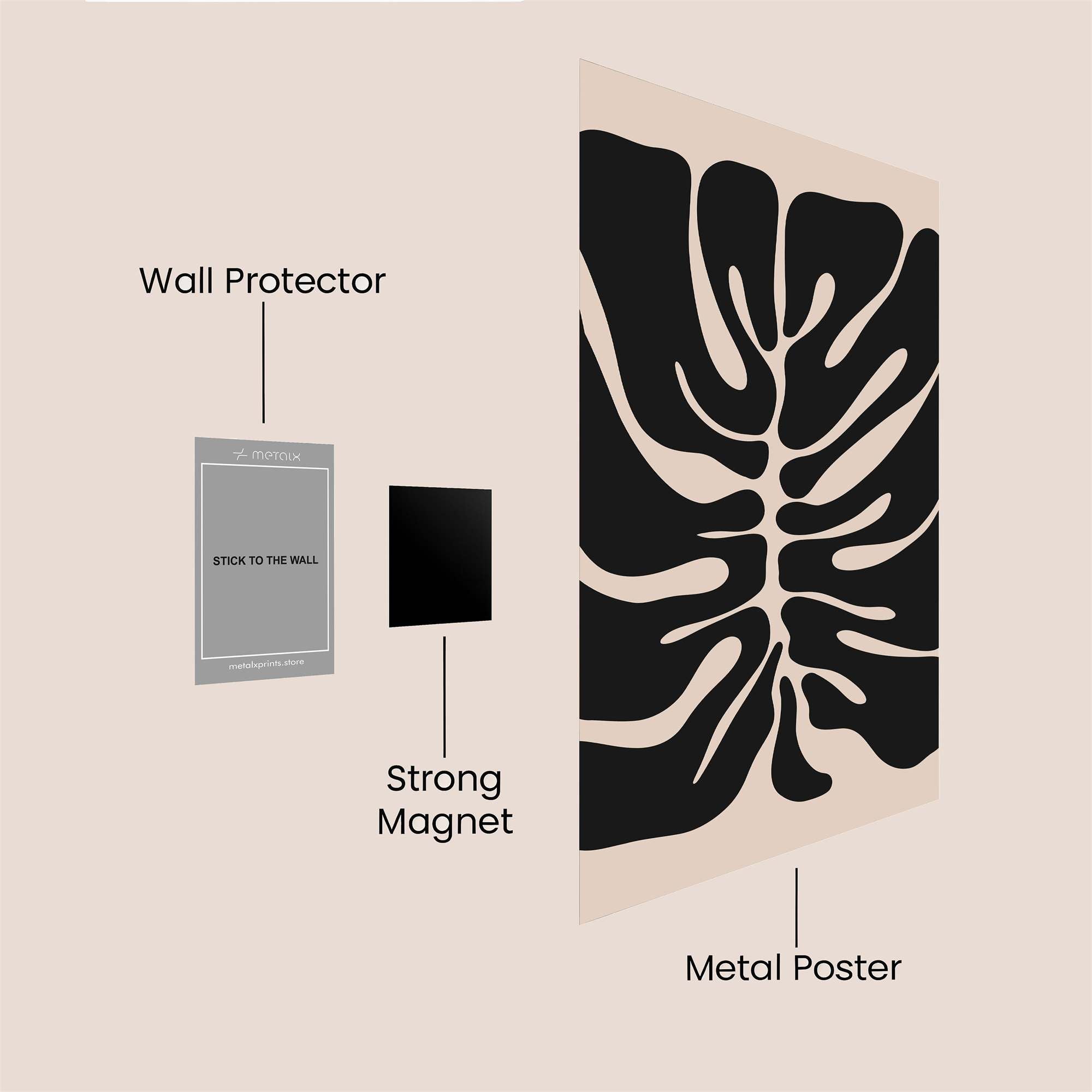 Leaf Whimsy Safe Wall Magnetic / M