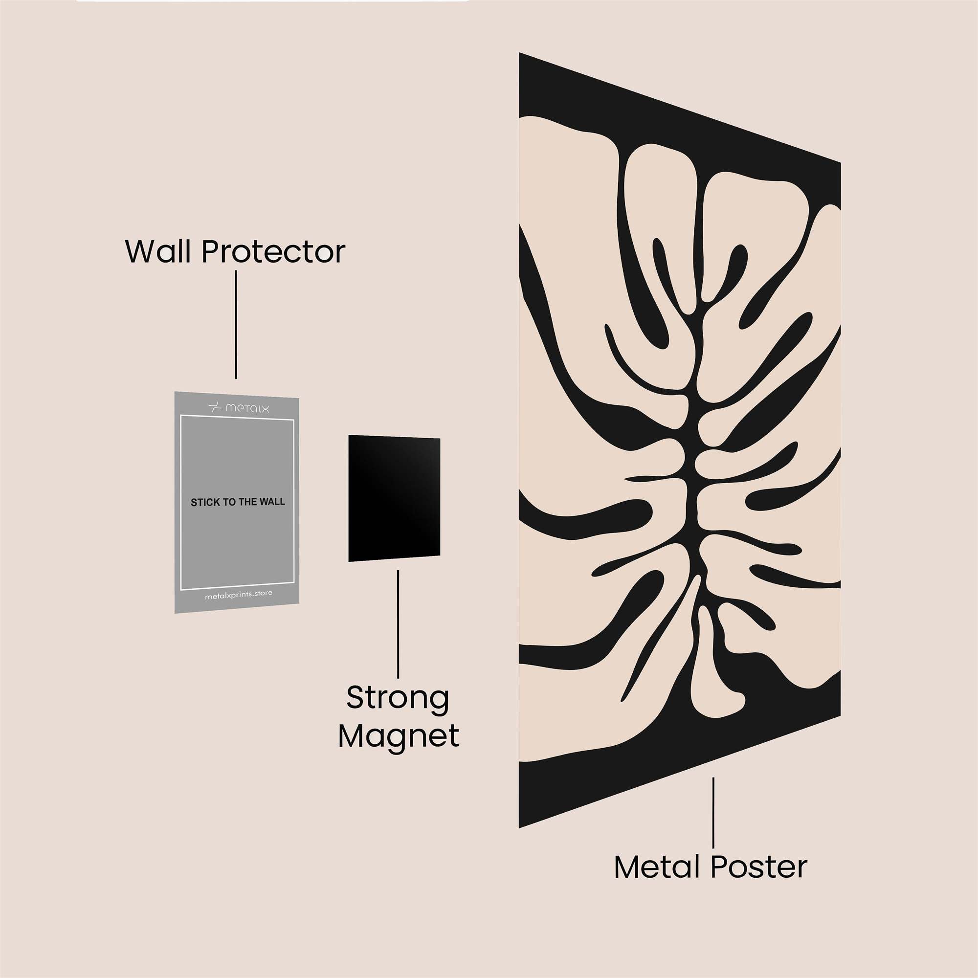Leaf Serenity Safe Wall Magnetic / M