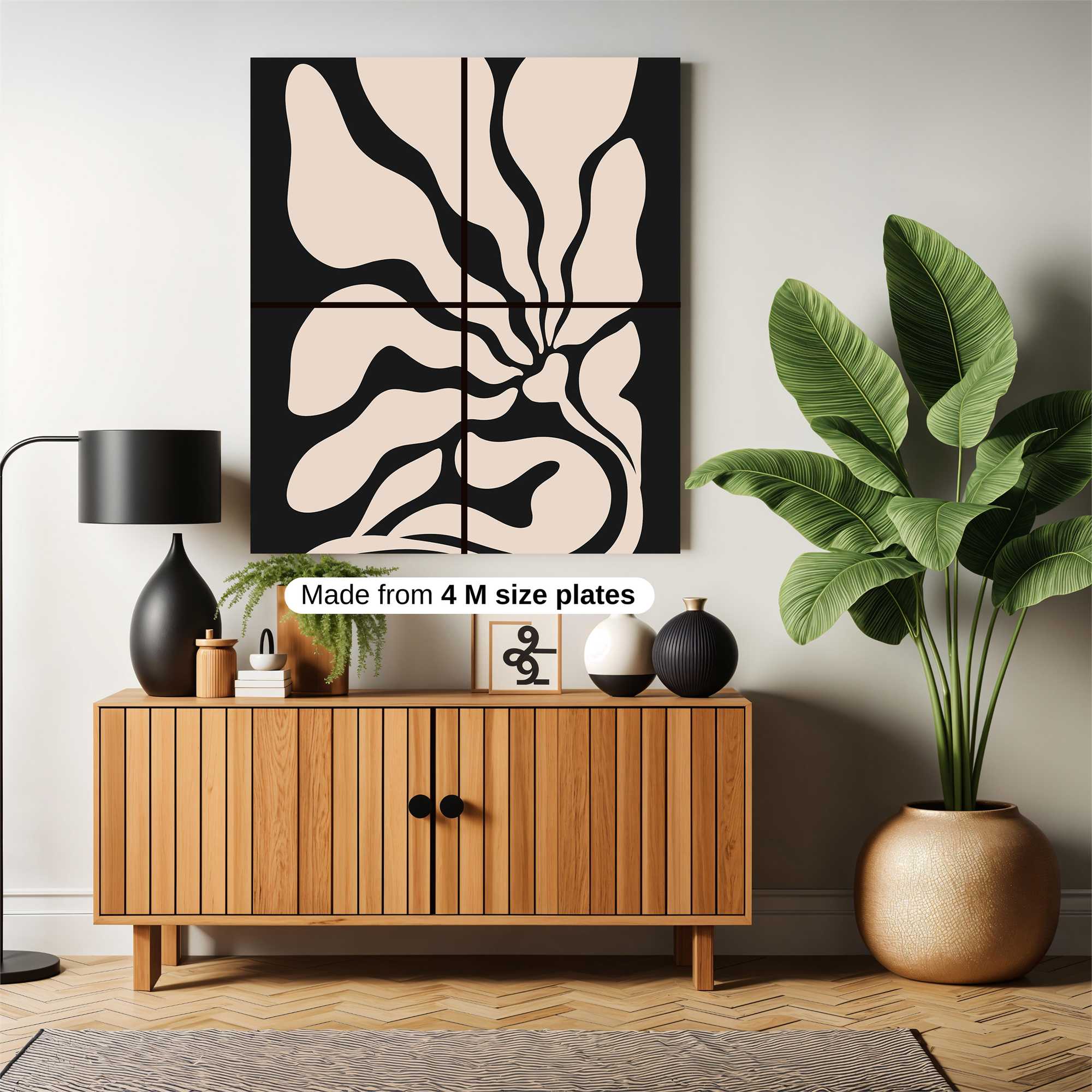 Floral Serenity Safe Wall Magnetic / M