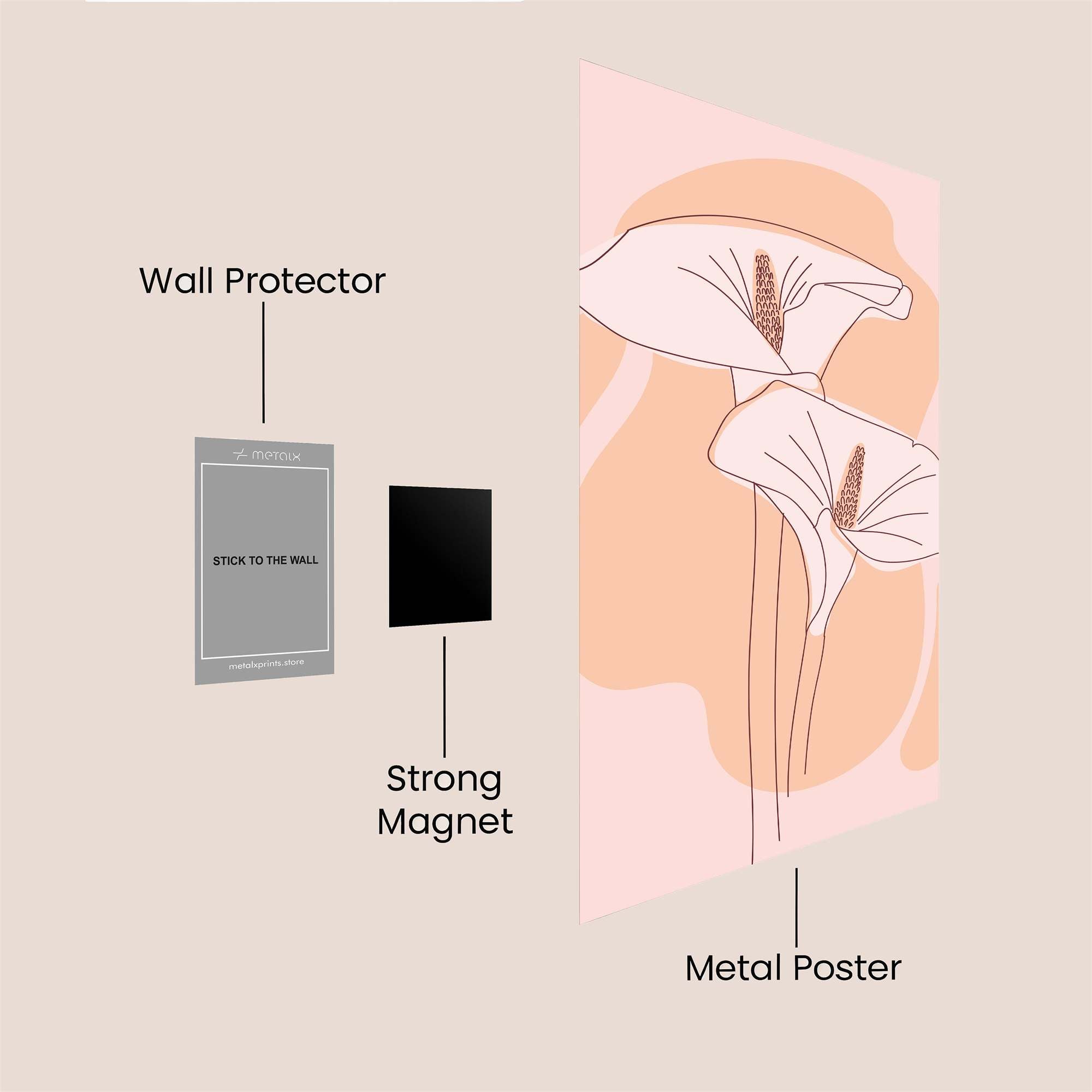 Calla Calm Safe Wall Magnetic / M