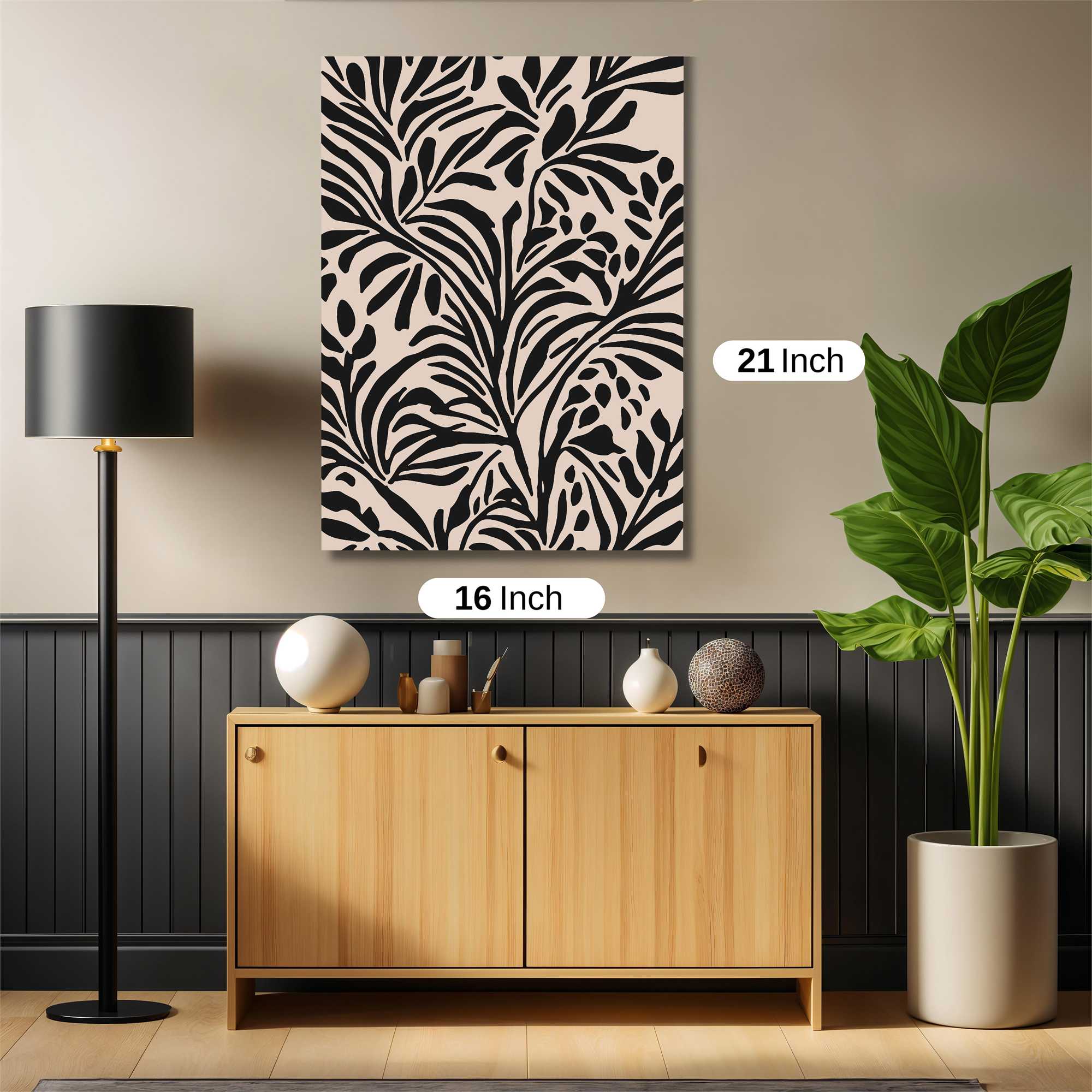 Leafy Elegance Safe Wall Magnetic / M