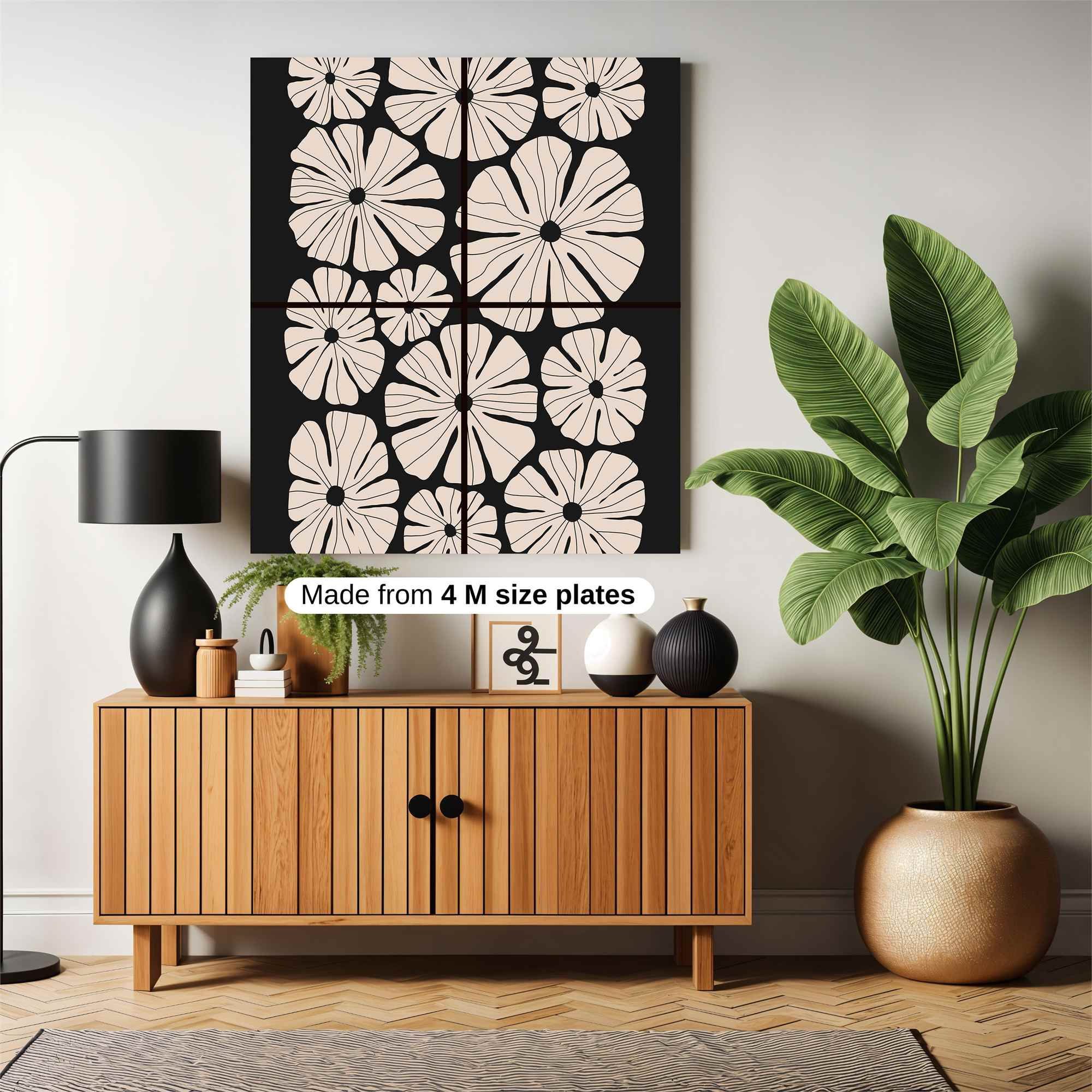 Floral Whimsy Safe Wall Magnetic / M