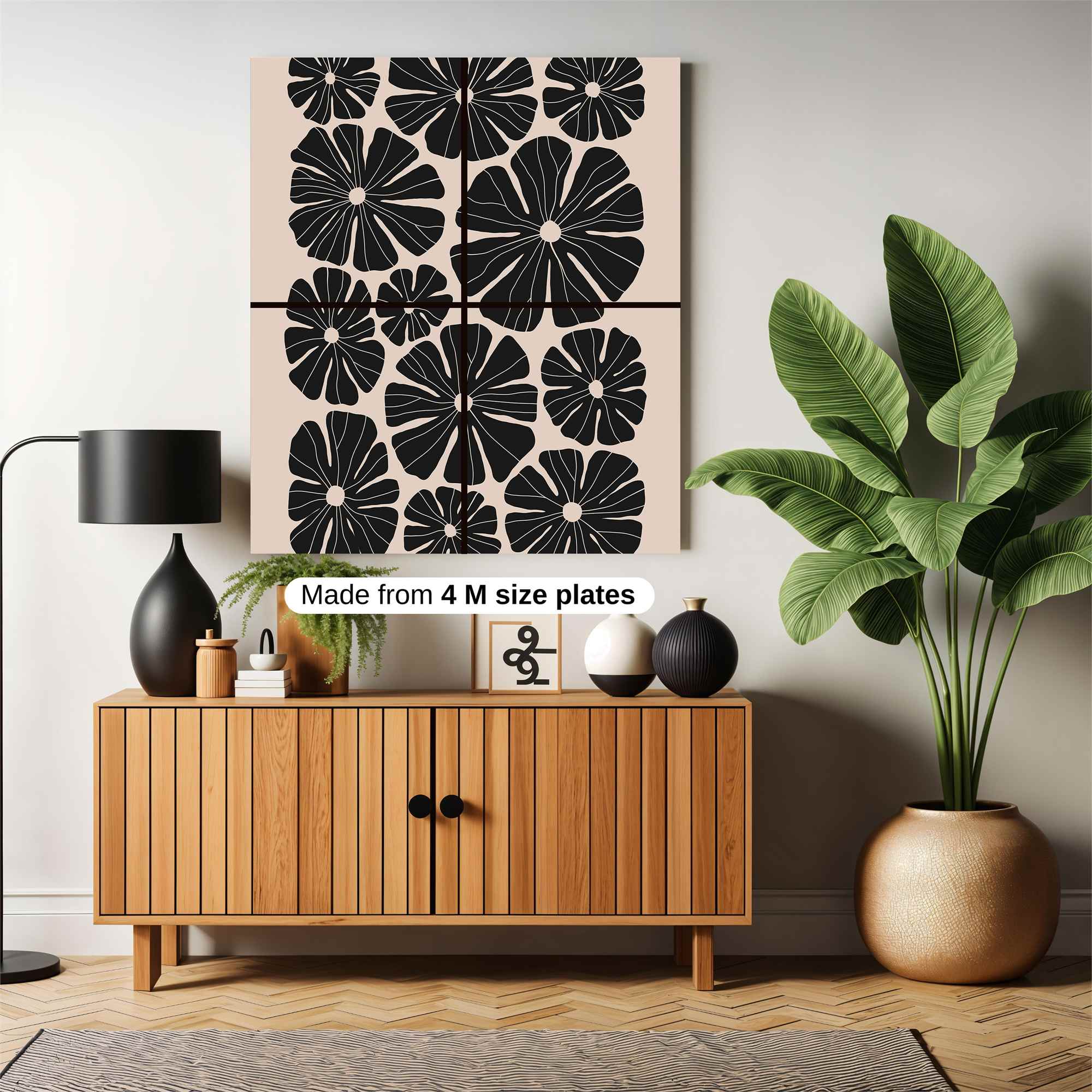 Floral Elegance Safe Wall Magnetic / M